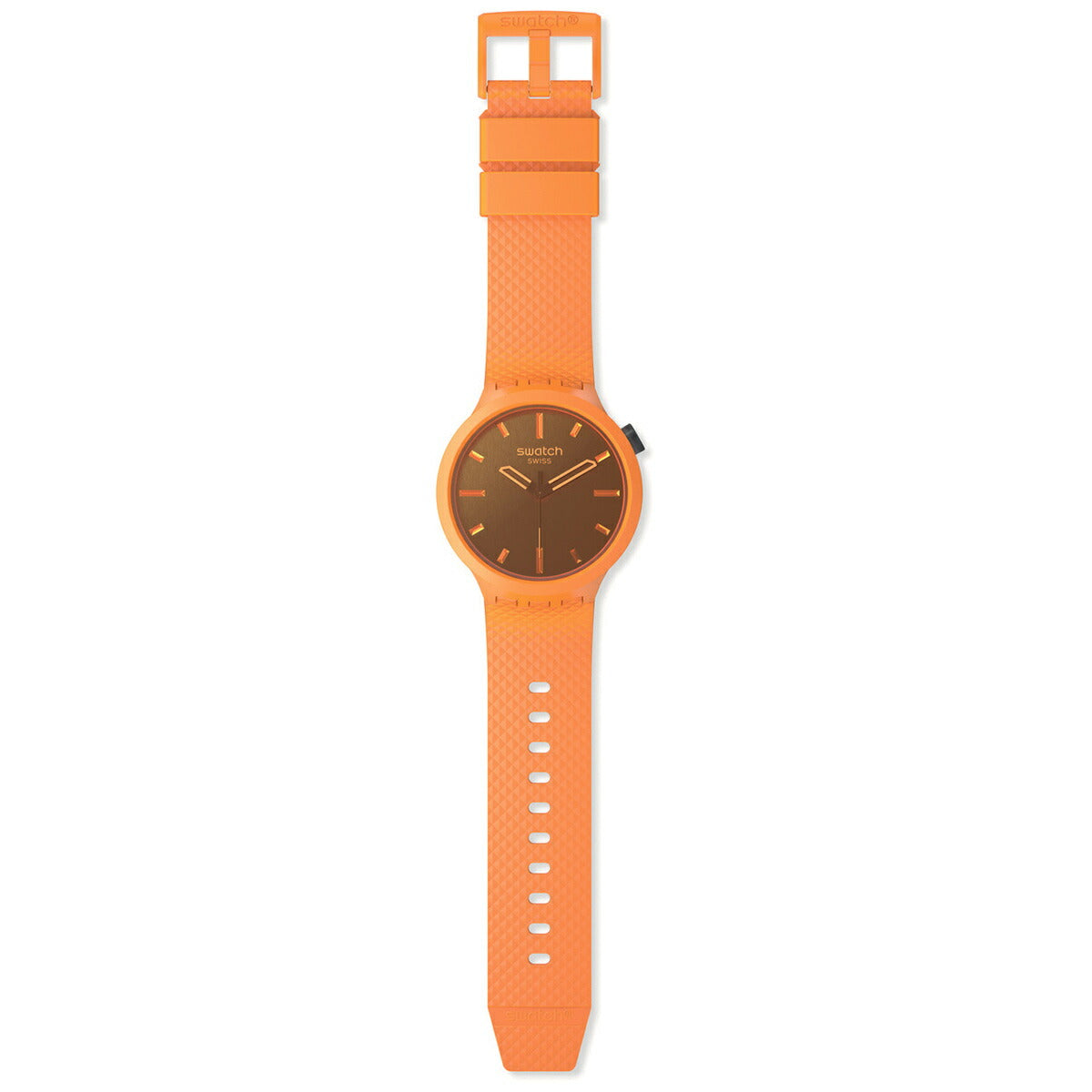 swatch スウォッチ 腕時計 メンズ レディース オリジナルズ ビッグボールド バイオソース BIG BOLD BIOSOURCED CRUSHING ORANGE SB05O102【2024 新作】