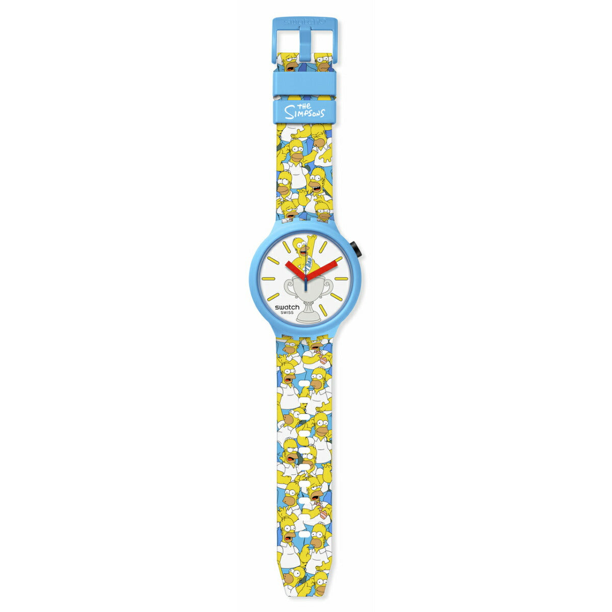 swatch スウォッチ ザ・シンプソンズ コラボモデル THE SIMPSIONS BEST. DAD. EVER. 腕時計 メンズ レディース SB05Z100【2024 新作】