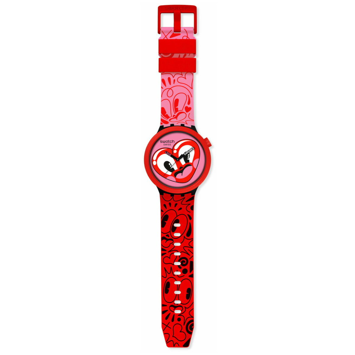 swatch スウォッチ 腕時計 メンズ レディース ビッグボールド BIG BOLD HATTIE'S HEART SB05Z103