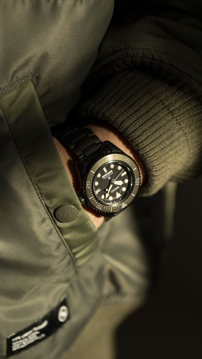 セイコー プロスペックス SEIKO PROSPEX ダイバースキューバ ソーラー 腕時計 メンズ NEIGHBORHOOD オリーブグリーン SBDJ059