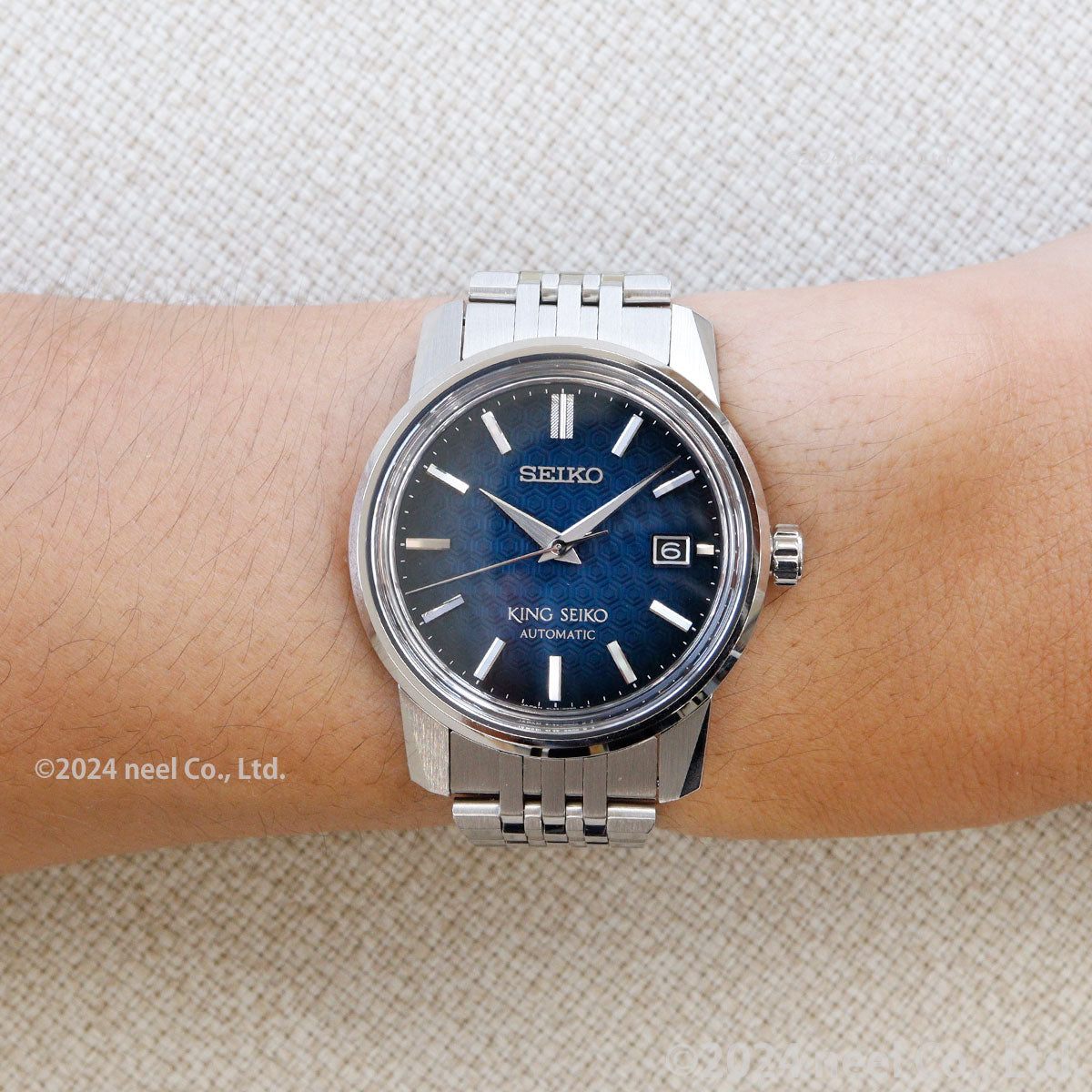 キングセイコー KING SEIKO 自動巻き メカニカル 腕時計 メンズ KSK 6L SDKA013 浮世絵 歌川広重 『深川万年橋』モチーフ 隅田川イメージ【2024 新作】