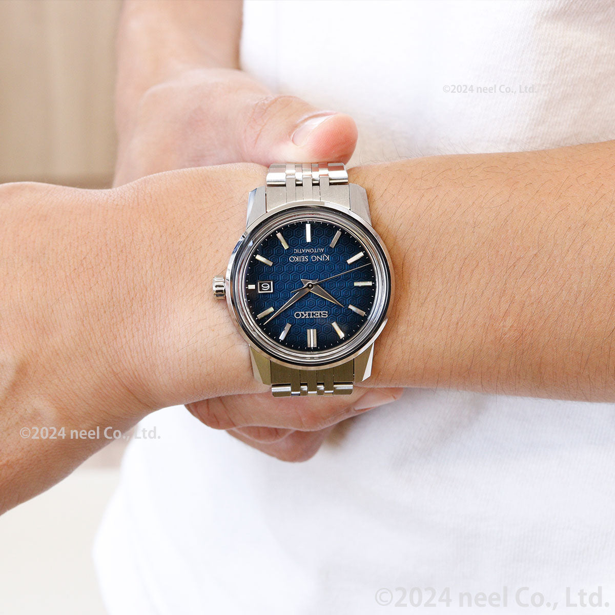 キングセイコー KING SEIKO 自動巻き メカニカル 腕時計 メンズ KSK 6L SDKA013 浮世絵 歌川広重 『深川万年橋』モチーフ 隅田川イメージ【2024 新作】
