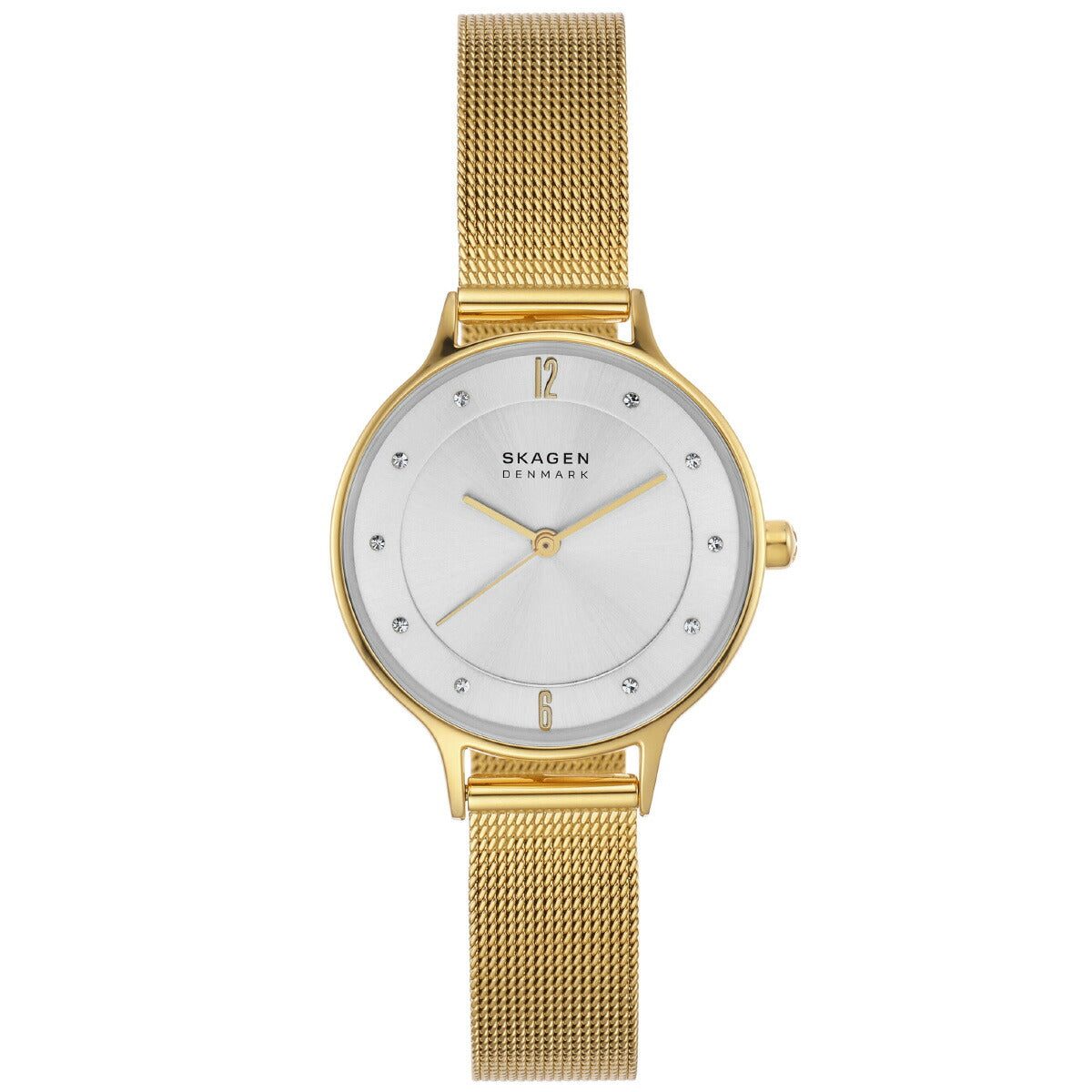 スカーゲン SKAGEN 腕時計 レディース ANITA LILLE ゴールドトーン スチールメッシュウォッチ SKW2150