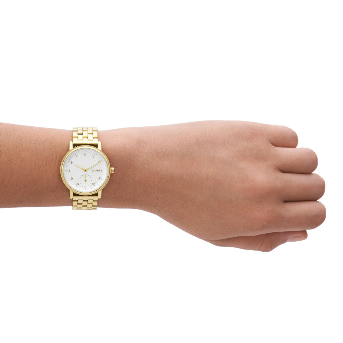 スカーゲン SKAGEN 腕時計 レディース KUPPEL LILLE 二針 サブセコンド ゴールドトーン ステンレススチール メッシュウォッチ SKW3102