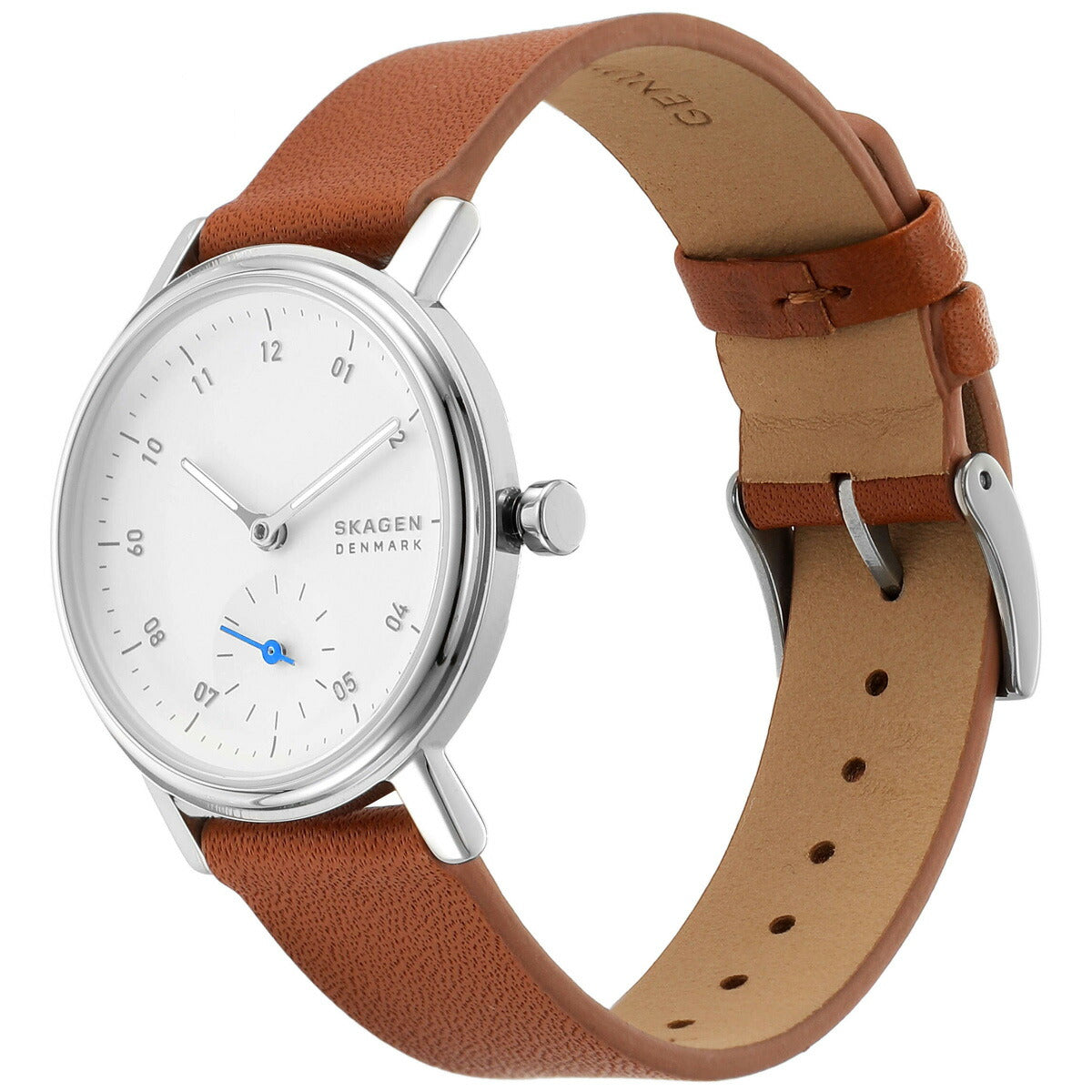 スカーゲン SKAGEN 腕時計 レディース KUPPEL LILLE 二針 サブセコンド ブラウン レザーウォッチ SKW3103