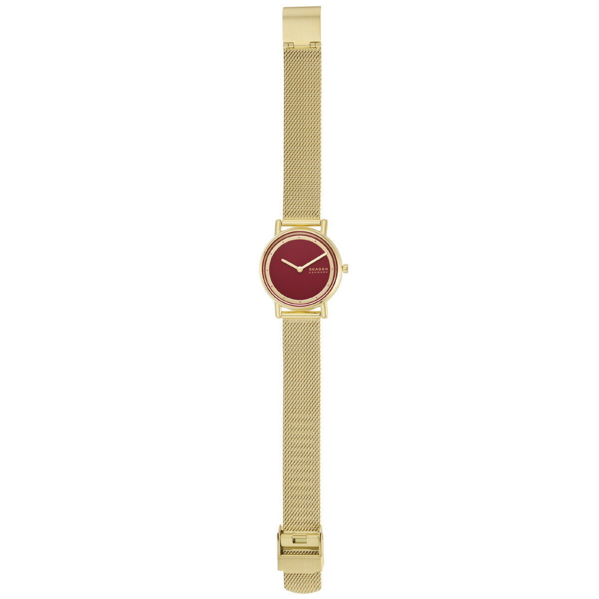 スカーゲン SKAGEN 腕時計 レディース SIGNATUR LILLE 二針 ゴールドトーン ステンレススチール メッシュウォッチ SKW3117
