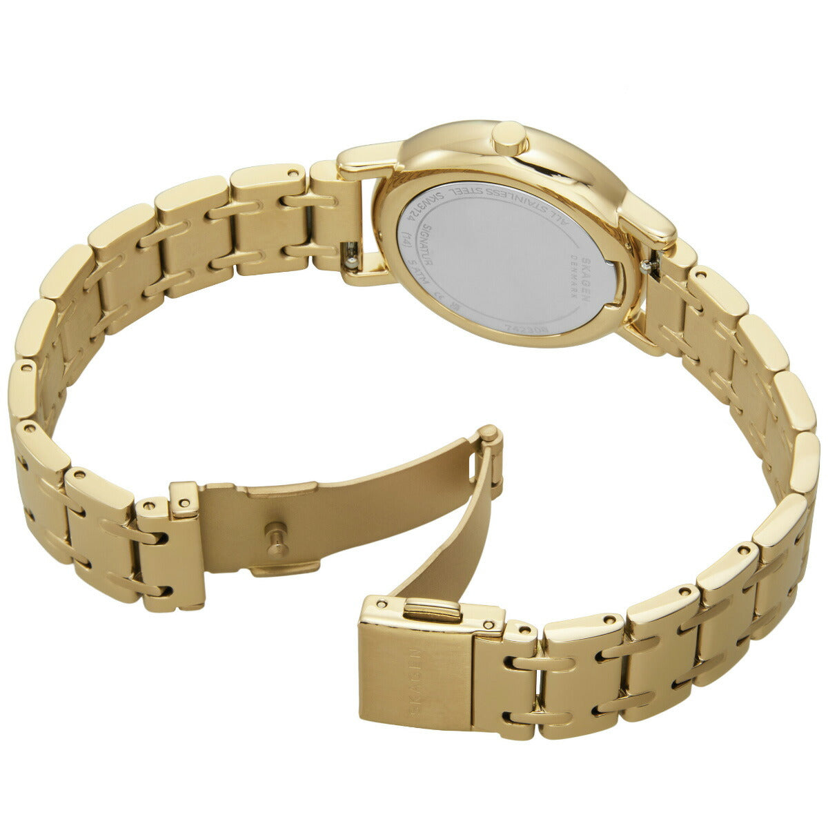 スカーゲン SKAGEN 腕時計 レディース SIGNATUR LILLE 三針 ゴールドトーン ステンレススチール ブレスレットウォッチ SKW3124