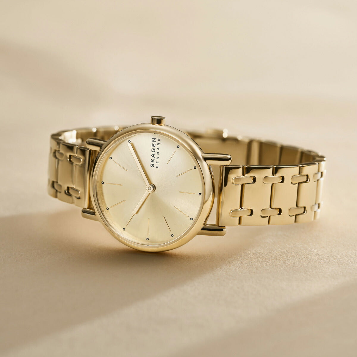 スカーゲン SKAGEN 腕時計 レディース SIGNATUR LILLE 三針 ゴールドトーン ステンレススチール ブレスレットウォッチ SKW3124