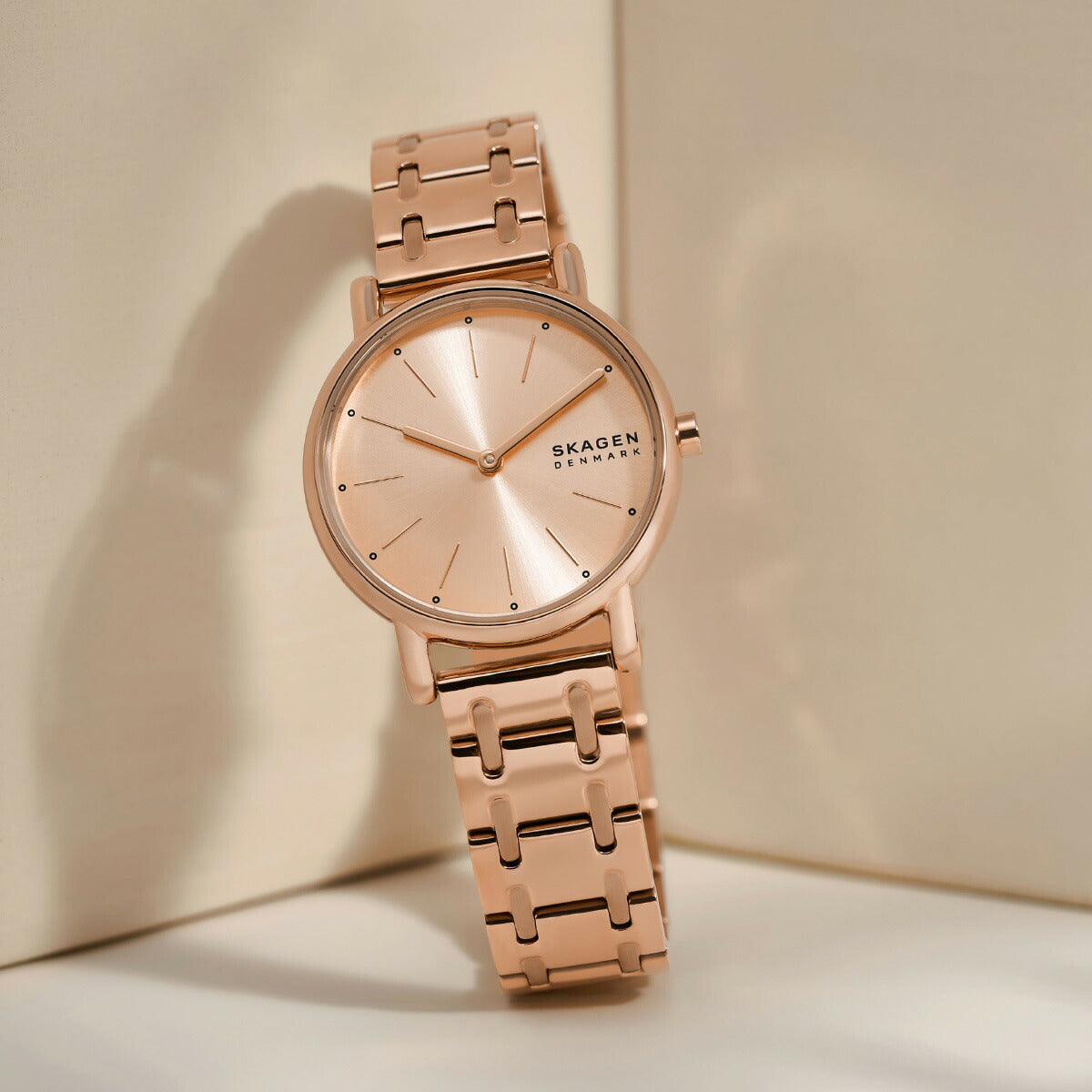 スカーゲン SKAGEN 腕時計 レディース SIGNATUR LILLE 二針 ローズゴールドトーン ステンレススチール ブレスレットウォッチ SKW3125