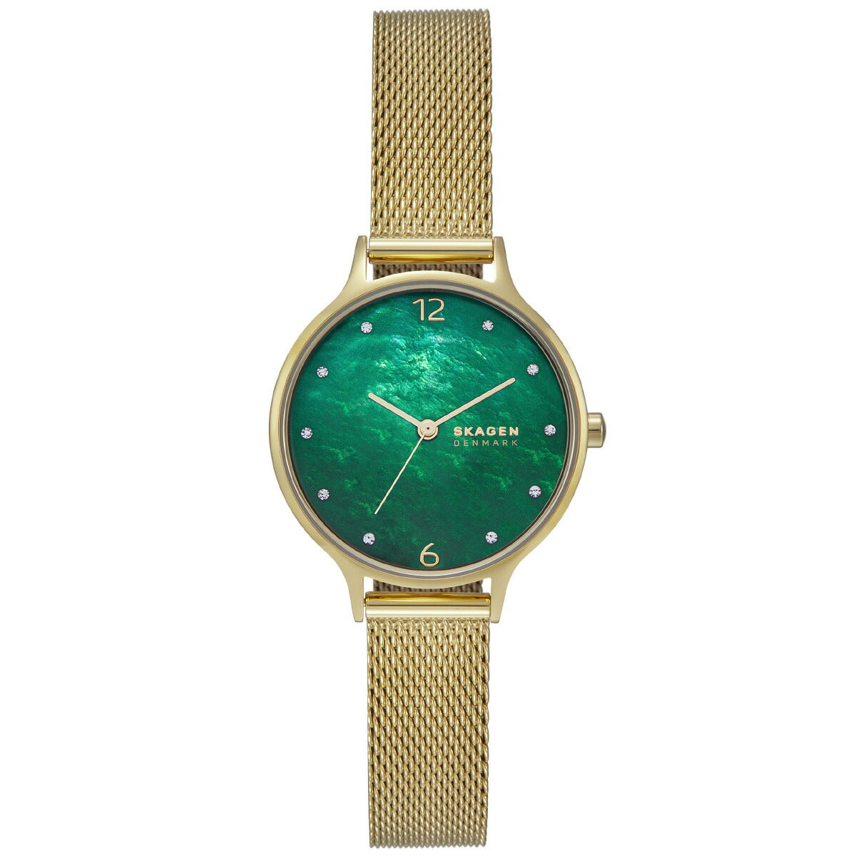 スカーゲン SKAGEN 腕時計 レディース ANITA LILLE 三針 ゴールドトーン ステンレススチール メッシュウォッチ SKW3145