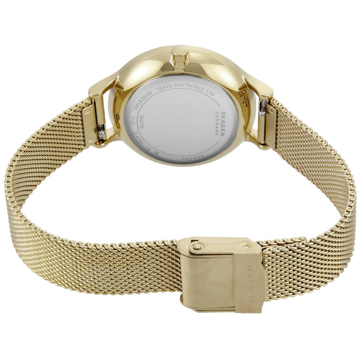 スカーゲン SKAGEN 腕時計 レディース ANITA LILLE 三針 ゴールドトーン ステンレススチール メッシュウォッチ SKW3145