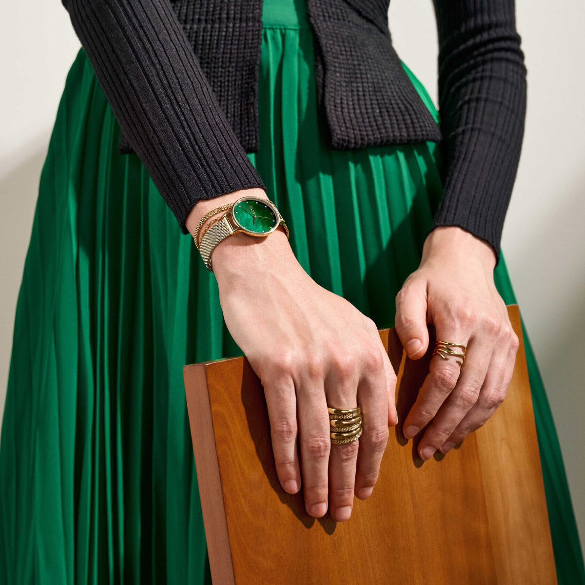 スカーゲン SKAGEN 腕時計 レディース ANITA LILLE 三針 ゴールドトーン ステンレススチール メッシュウォッチ SKW3145