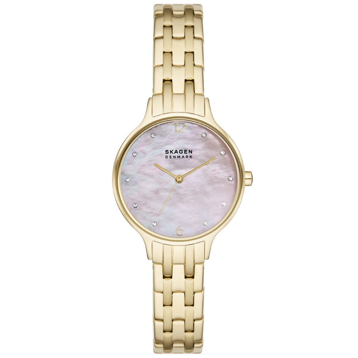 スカーゲン SKAGEN 腕時計 レディース ANITA LILLE 三針 ゴールドトーン ステンレススチールウォッチ SKW3165