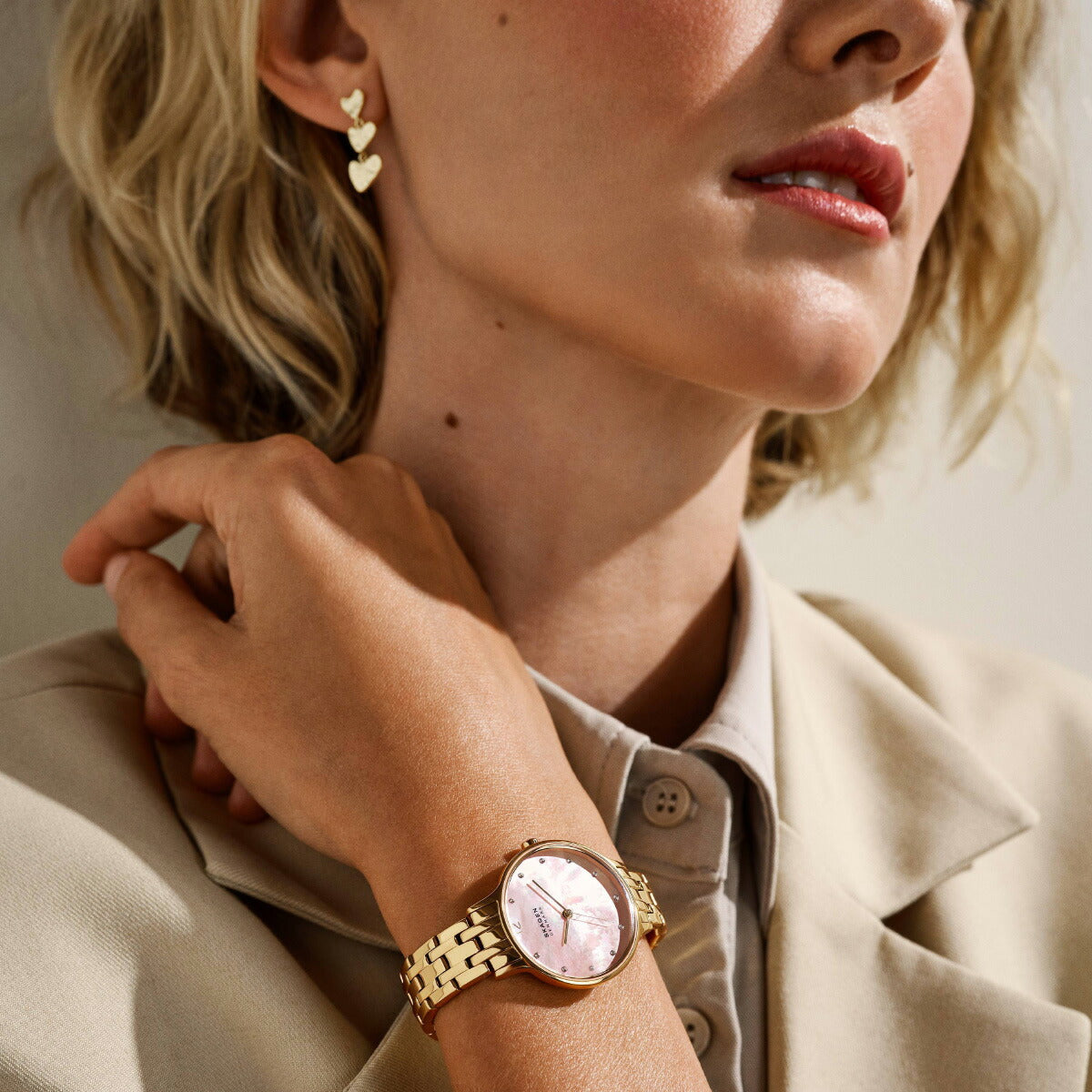 スカーゲン SKAGEN 腕時計 レディース ANITA LILLE 三針 ゴールドトーン ステンレススチールウォッチ SKW3165