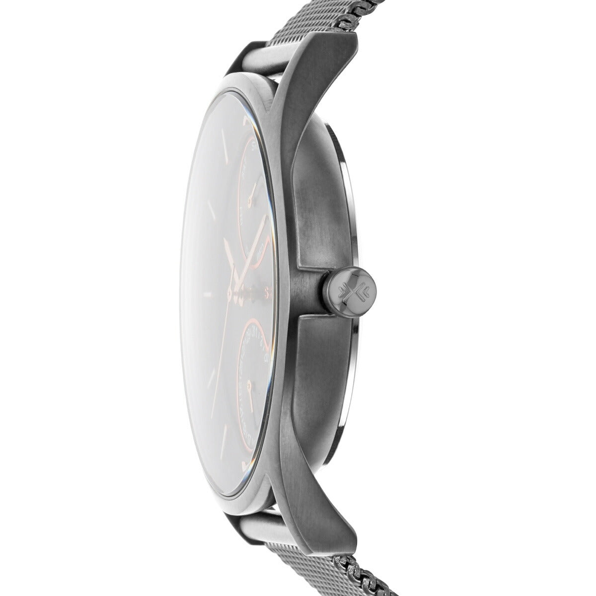 スカーゲン SKAGEN 腕時計 メンズ HOLST クロノグラフ マルチファンクション チャコール スチールメッシュウォッチ SKW6180