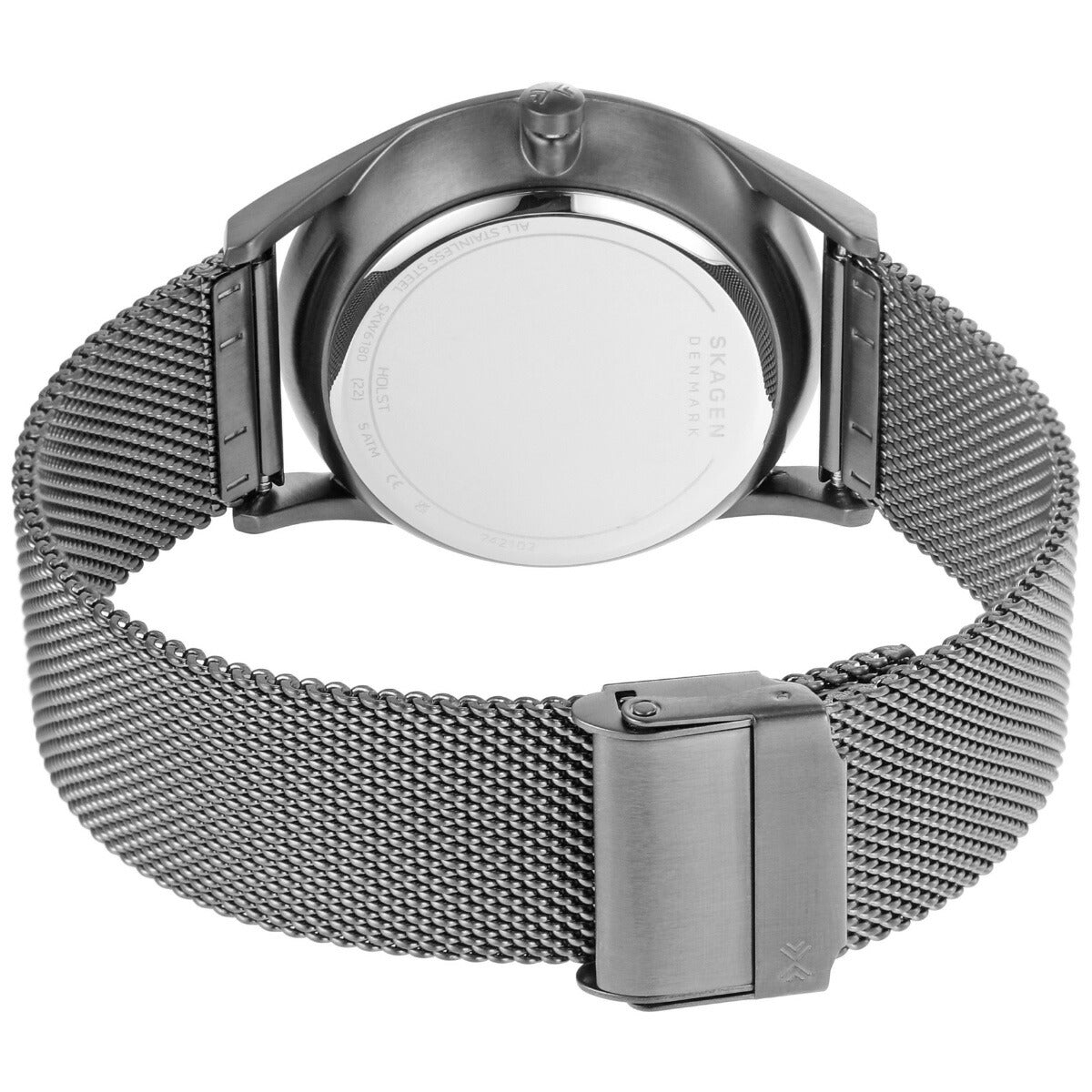 スカーゲン SKAGEN 腕時計 メンズ HOLST クロノグラフ マルチファンクション チャコール スチールメッシュウォッチ SKW6180