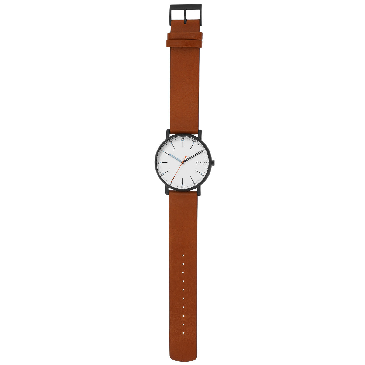 スカーゲン SKAGEN 腕時計 メンズ SIGNATUR ミディアムブラウン レザーウォッチ SKW6374