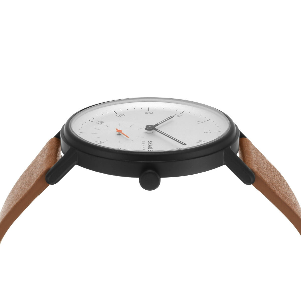 スカーゲン SKAGEN 腕時計 メンズ KUPPEL 二針 サブセコンド ブラウン レザーウォッチ SKW6889