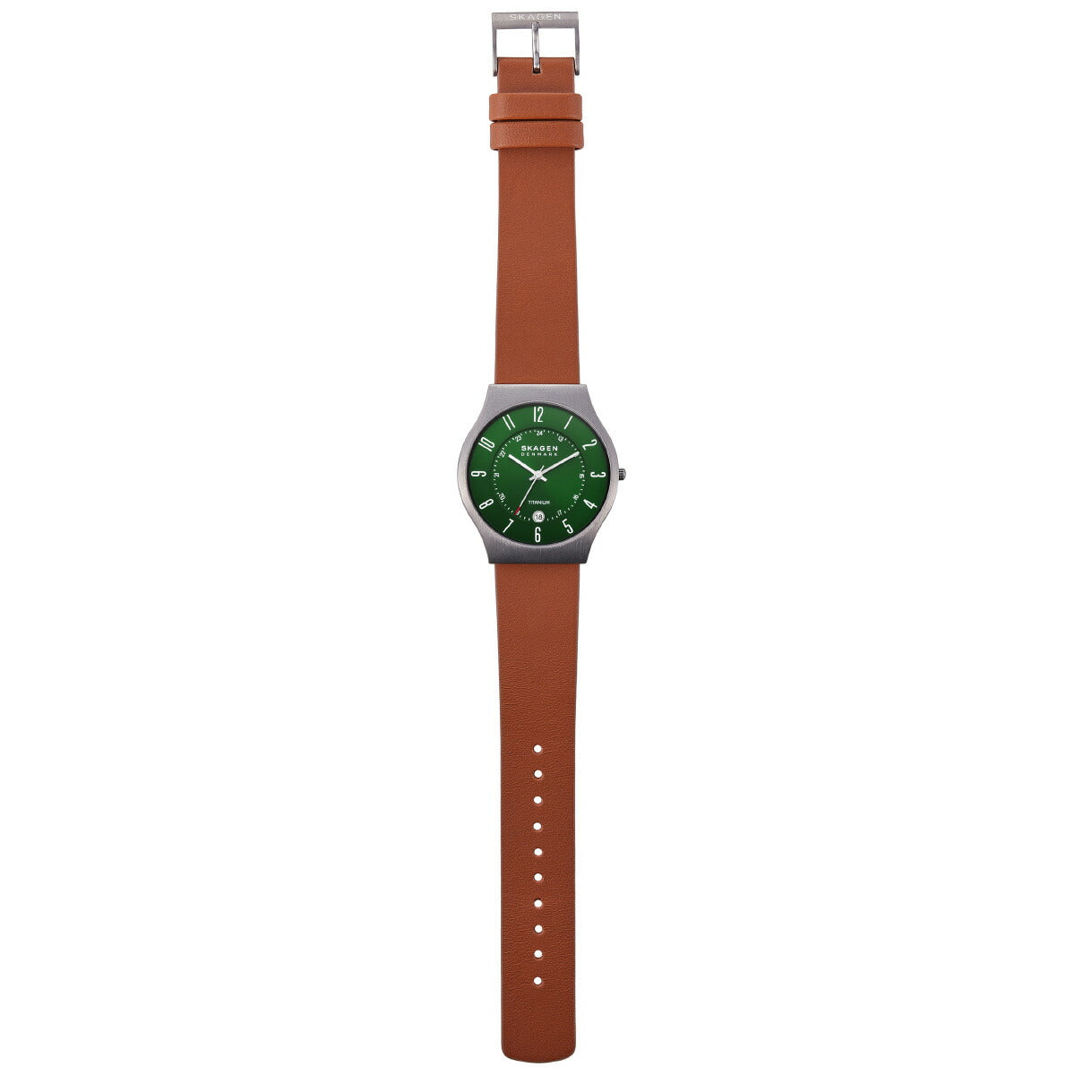 スカーゲン SKAGEN 腕時計 メンズ SUNDBY 三針デイト ラゲッジ レザーウォッチ SKW6908