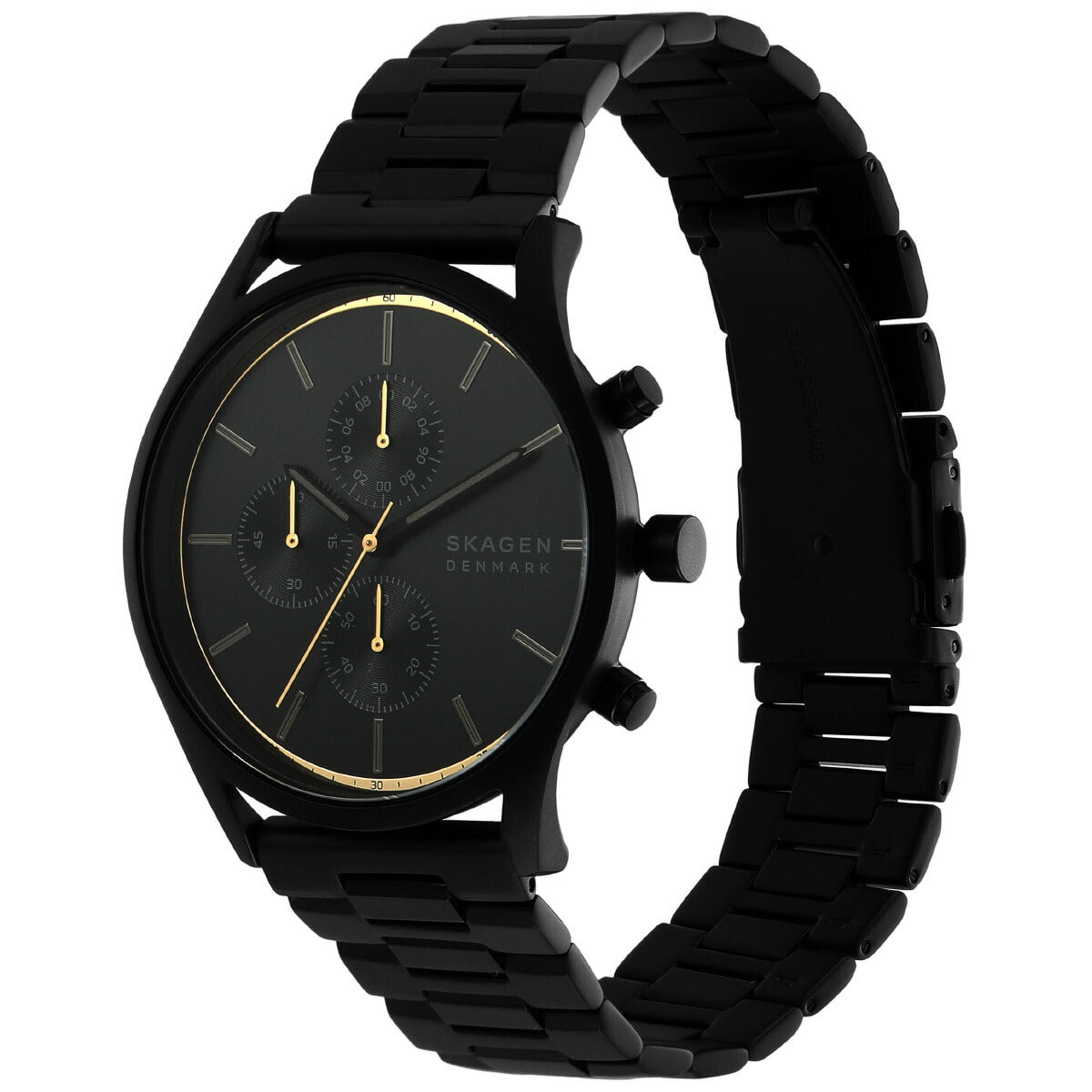 スカーゲン SKAGEN 腕時計 メンズ HOLST ブラックステンレススチール クロノグラフウォッチ SKW6910