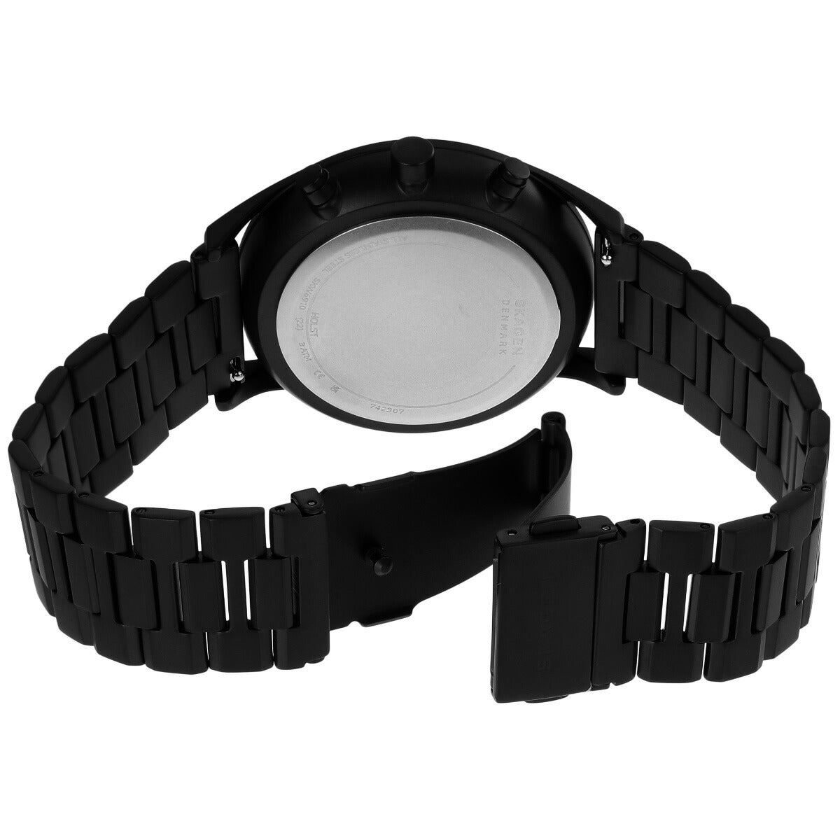 スカーゲン SKAGEN 腕時計 メンズ HOLST ブラックステンレススチール クロノグラフウォッチ SKW6910