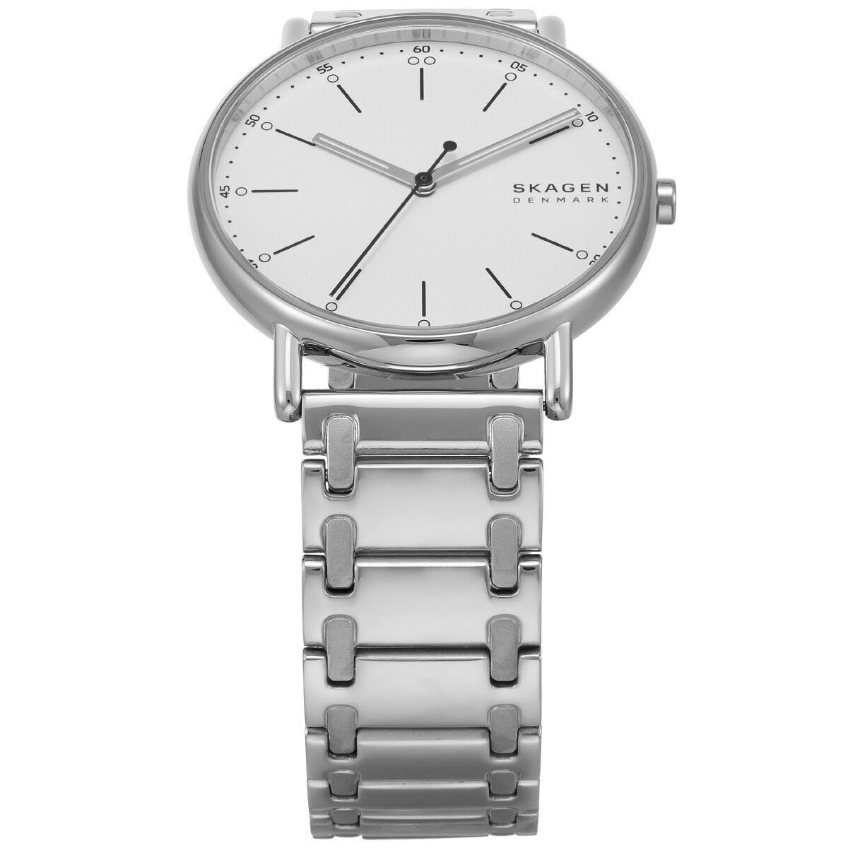 スカーゲン SKAGEN 腕時計 メンズ SIGNATUR 三針 シルバートーン ステンレススチール ブレスレットウォッチ SKW6912