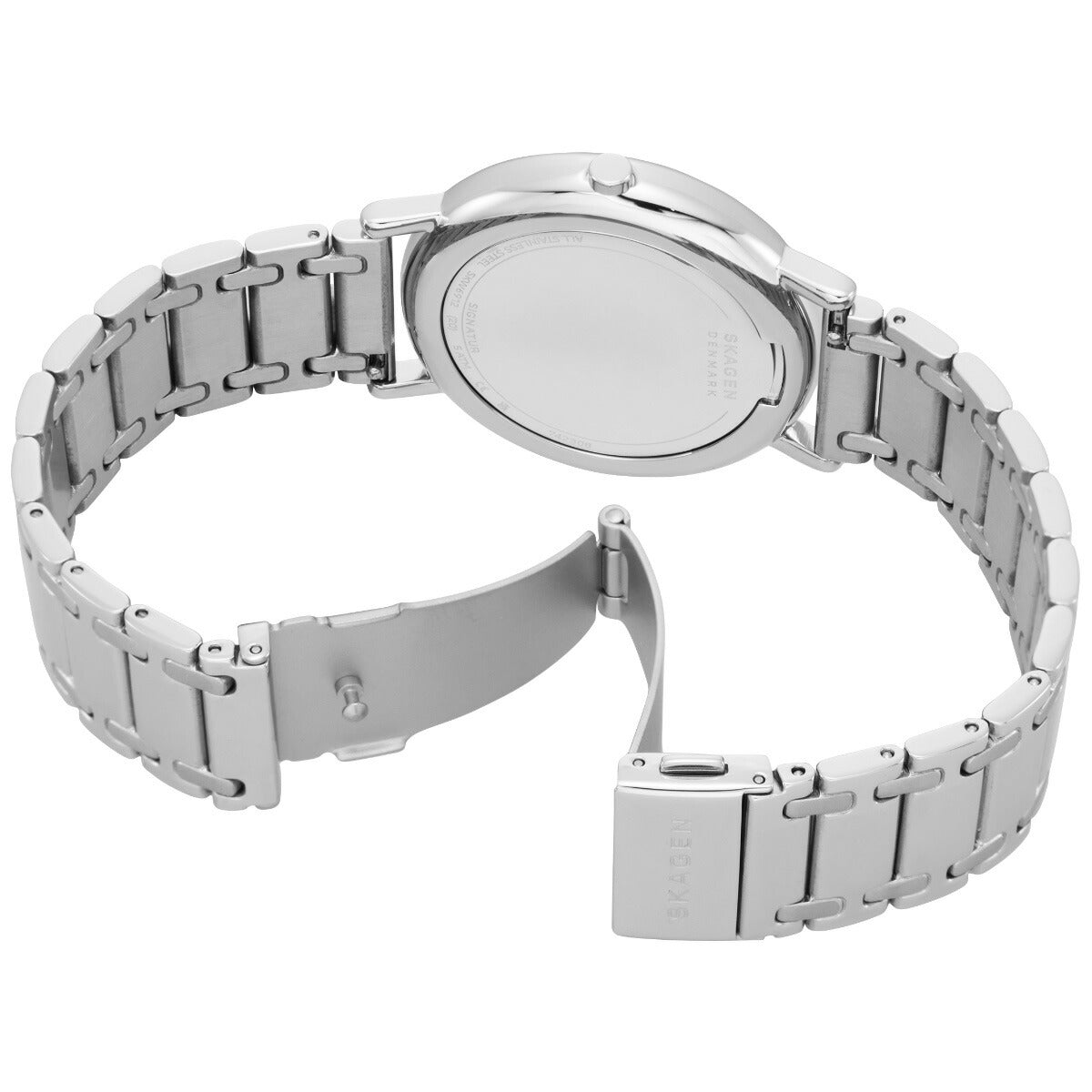 スカーゲン SKAGEN 腕時計 メンズ SIGNATUR 三針 シルバートーン ステンレススチール ブレスレットウォッチ SKW6912