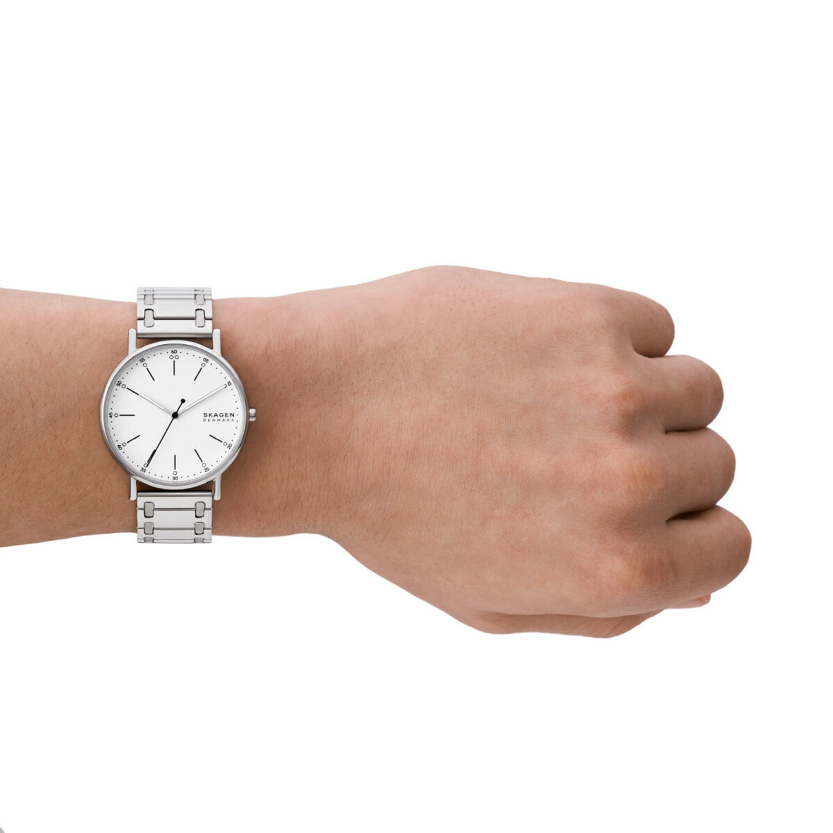 スカーゲン SKAGEN 腕時計 メンズ SIGNATUR 三針 シルバートーン ステンレススチール ブレスレットウォッチ SKW6912