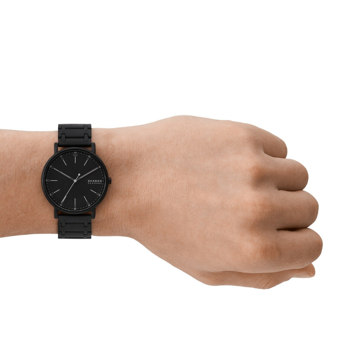 スカーゲン SKAGEN 腕時計 メンズ SIGNATUR 三針デイト ミッドナイト ステンレススチール ブレスレットウォッチ SKW6914