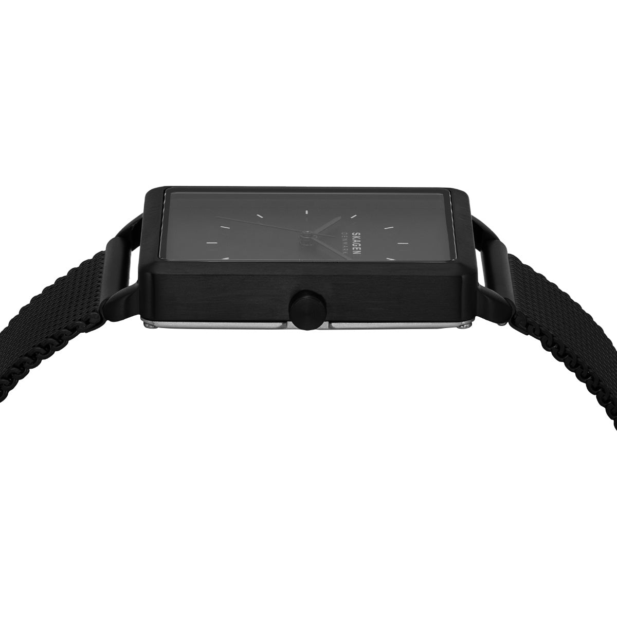 スカーゲン SKAGEN 腕時計 メンズ HAGEN 三針 ブラック ステンレススチール メッシュウォッチ SKW6928