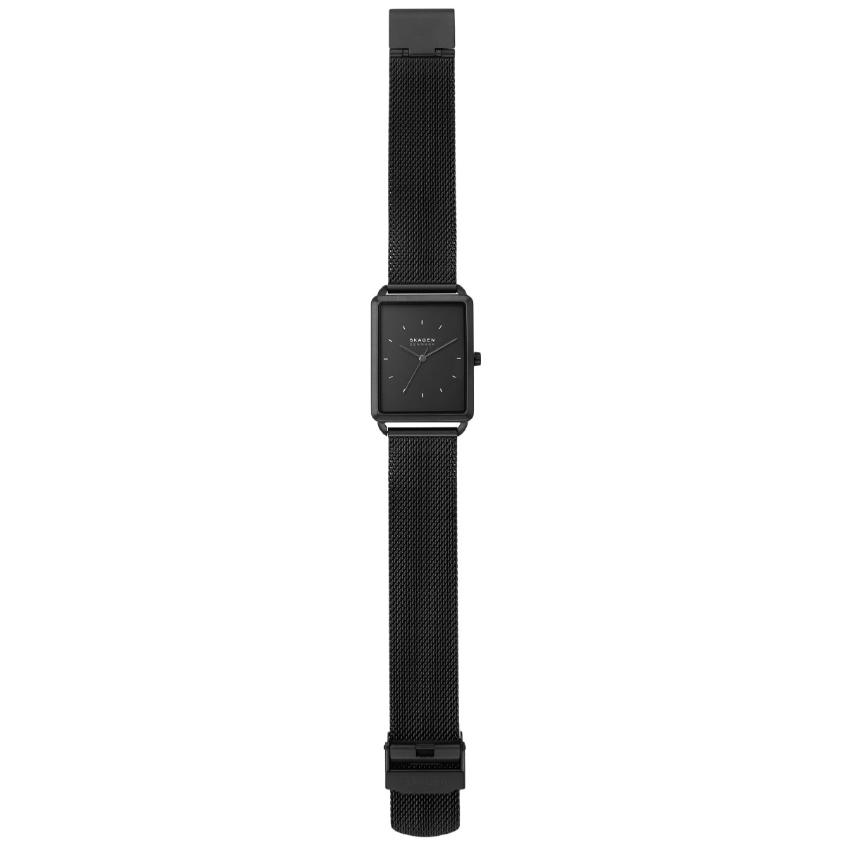 スカーゲン SKAGEN 腕時計 メンズ HAGEN 三針 ブラック ステンレススチール メッシュウォッチ SKW6928
