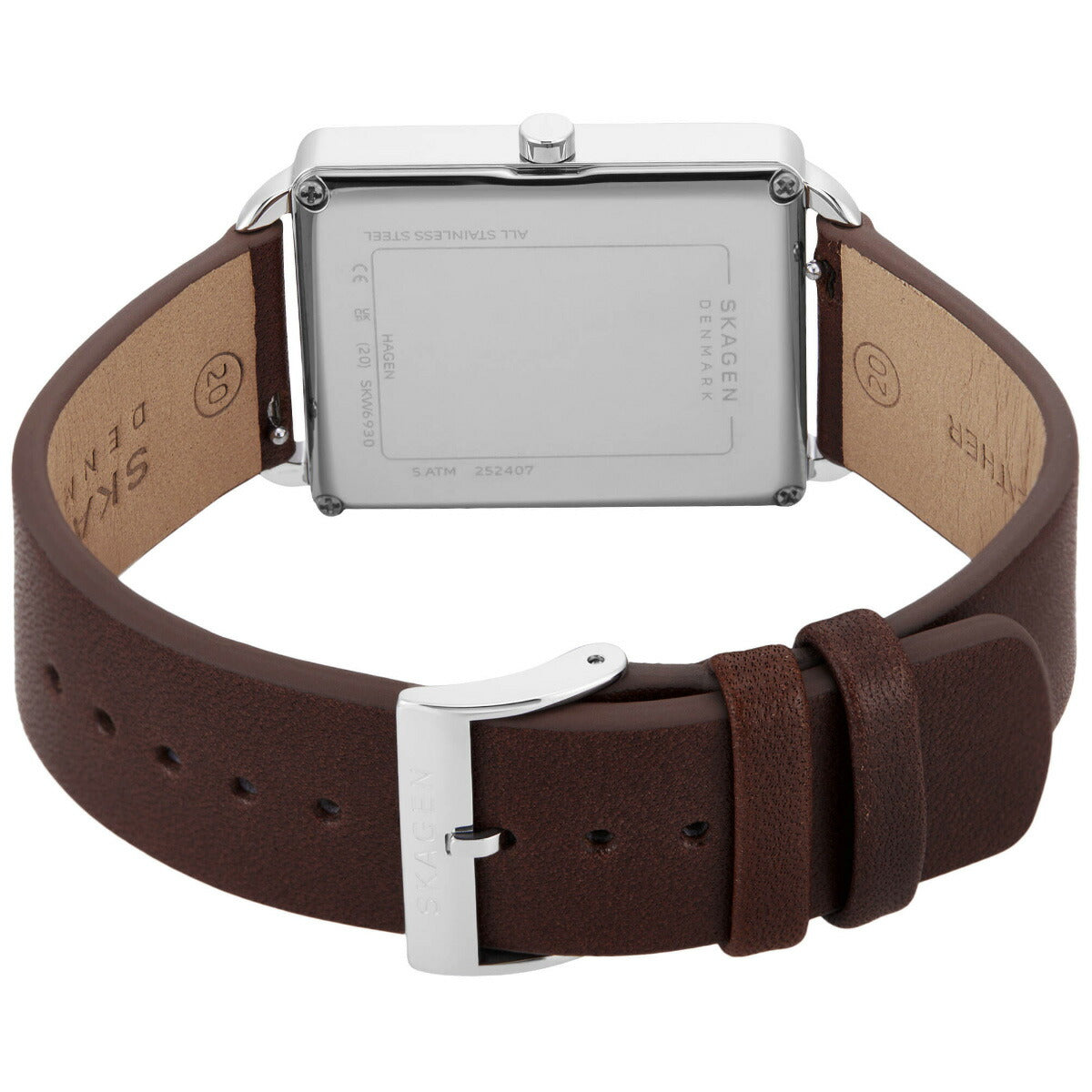 スカーゲン SKAGEN 腕時計 メンズ HAGEN 三針 ブラウン レザーウォッチ SKW6930