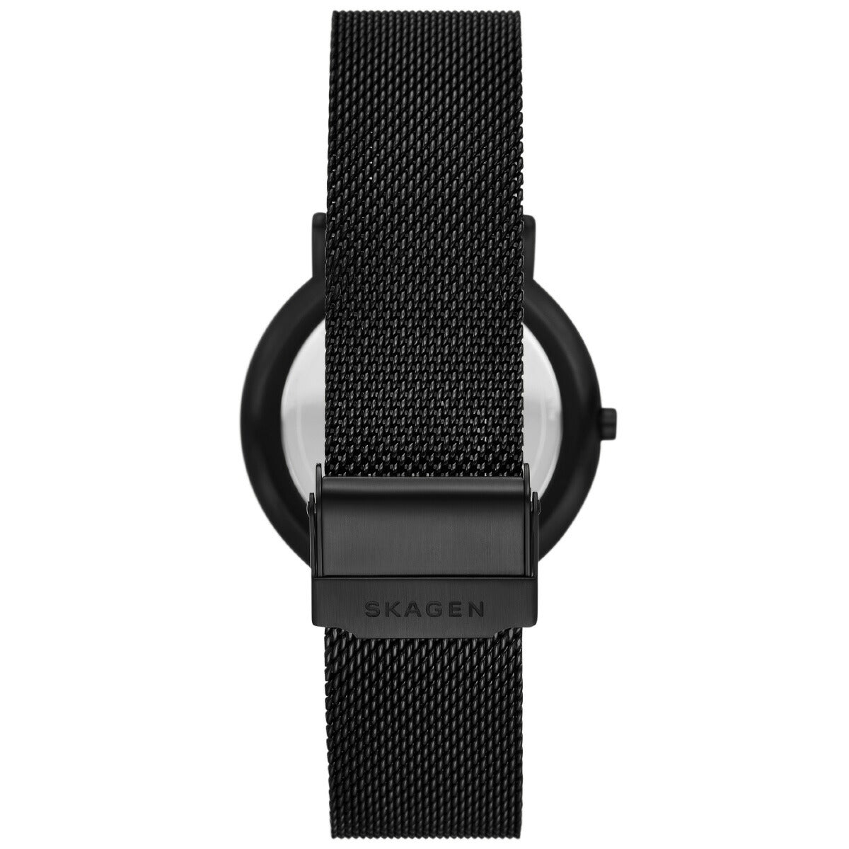 スカーゲン SKAGEN 腕時計 メンズ SIGNATUR 三針 ブラック ステンレススチールメッシュウォッチ&ストラップセット SKW6933SET
