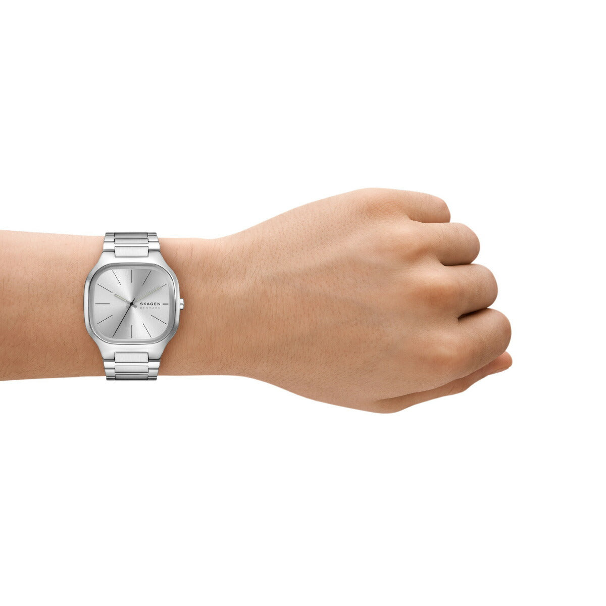 スカーゲン SKAGEN 腕時計 メンズ MELLEM 三針 シルバートーン ステンレススチールウォッチ SKW6934【2025 新作】