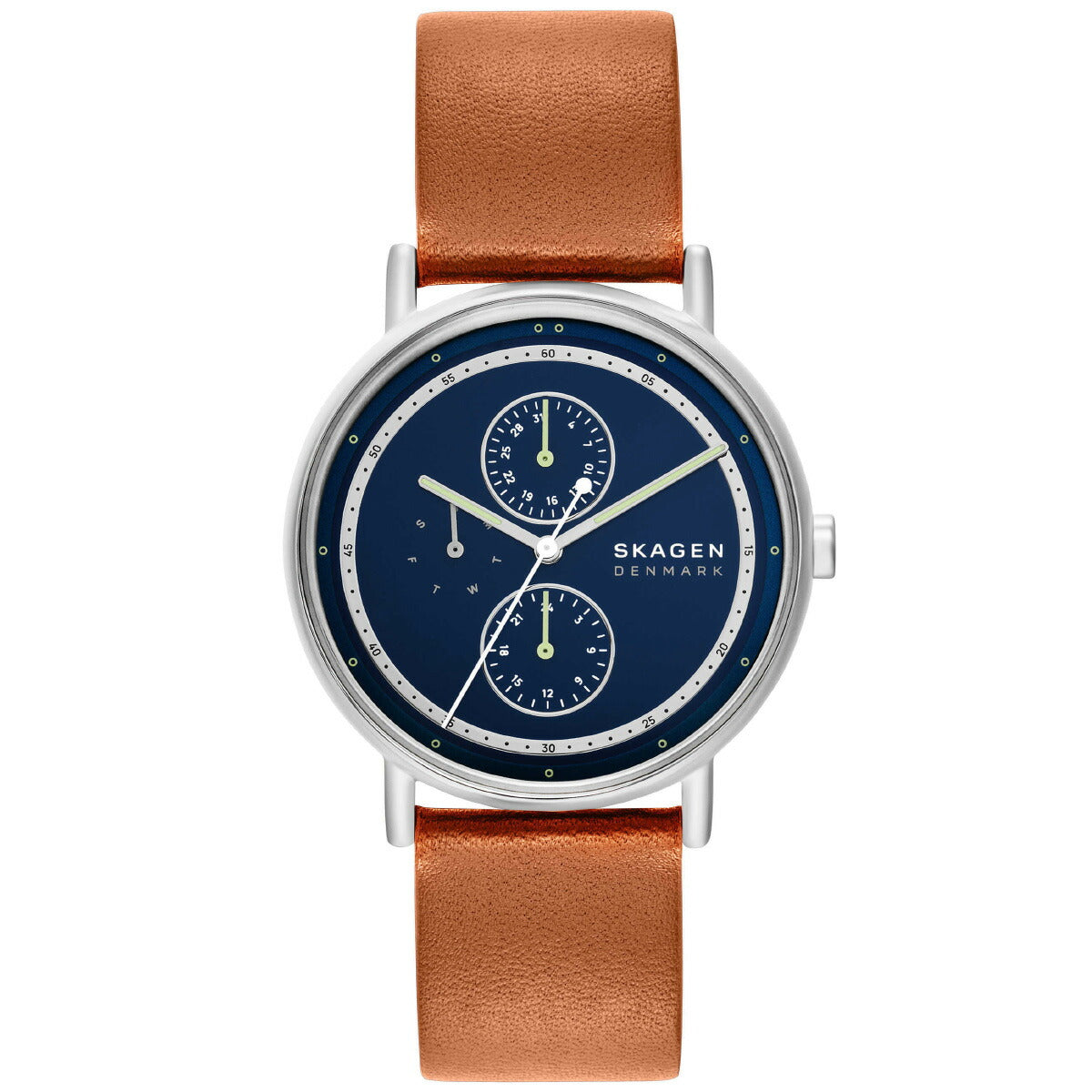 スカーゲン SKAGEN 腕時計 メンズ SIGNATUR マルチファンクション ブラウンレザーウォッチ SKW6943【2025 新作】