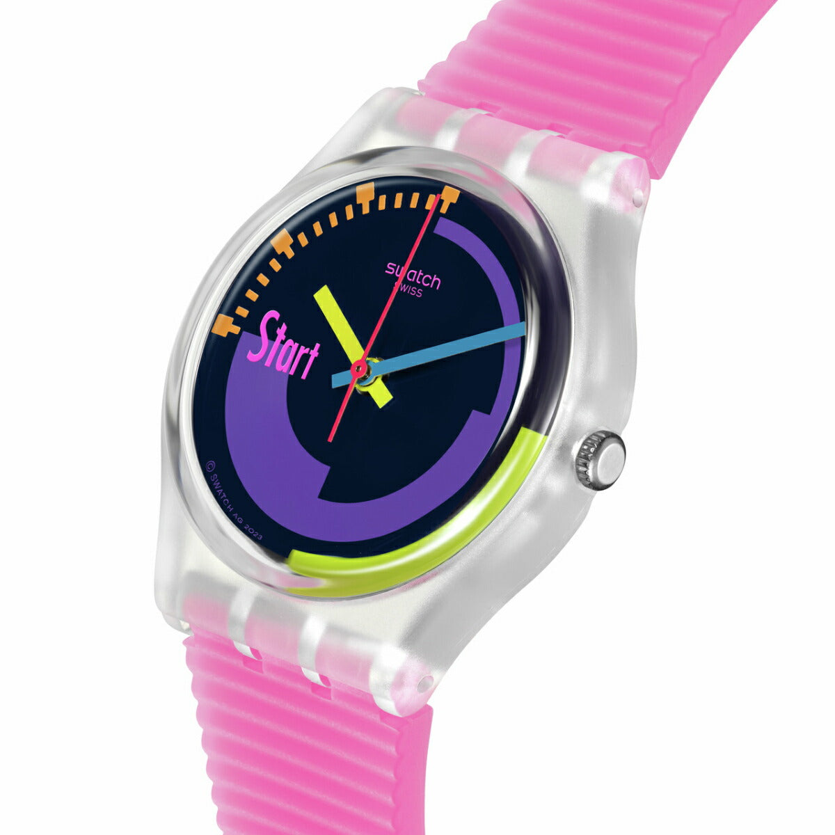 swatch スウォッチ オリジナルズ ORIGINALS SWATCH NEON PINK PODIUM 腕時計 メンズ レディース SO28K111【2024 新作】