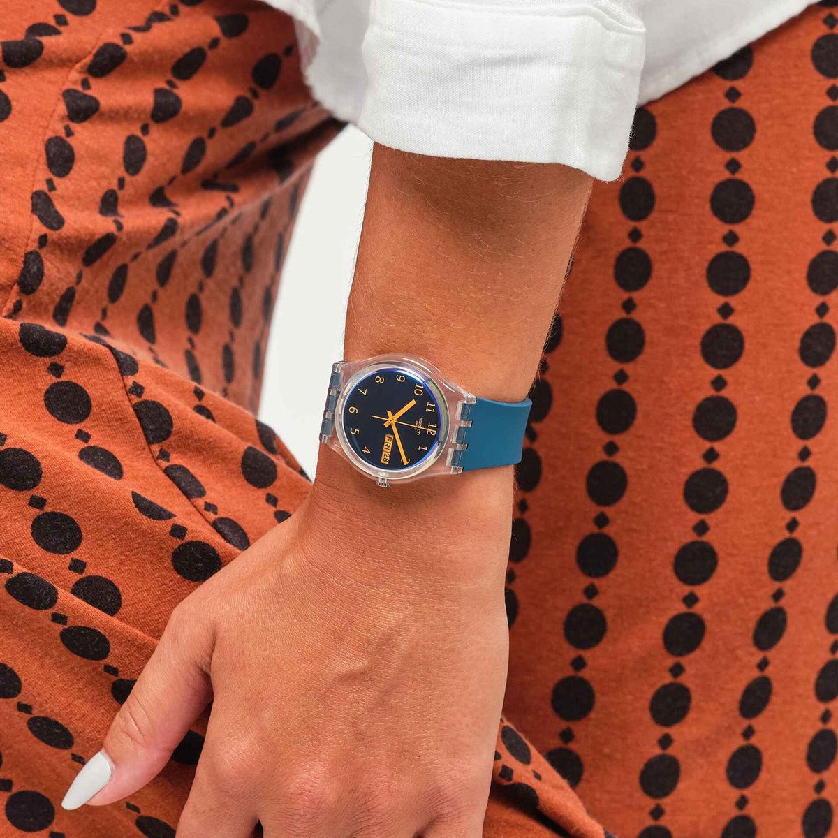 swatch スウォッチ 腕時計 メンズ レディース オリジナルズ ジェント ブルー・アウェイ Originals Gent BLUE AWAY SO28K700