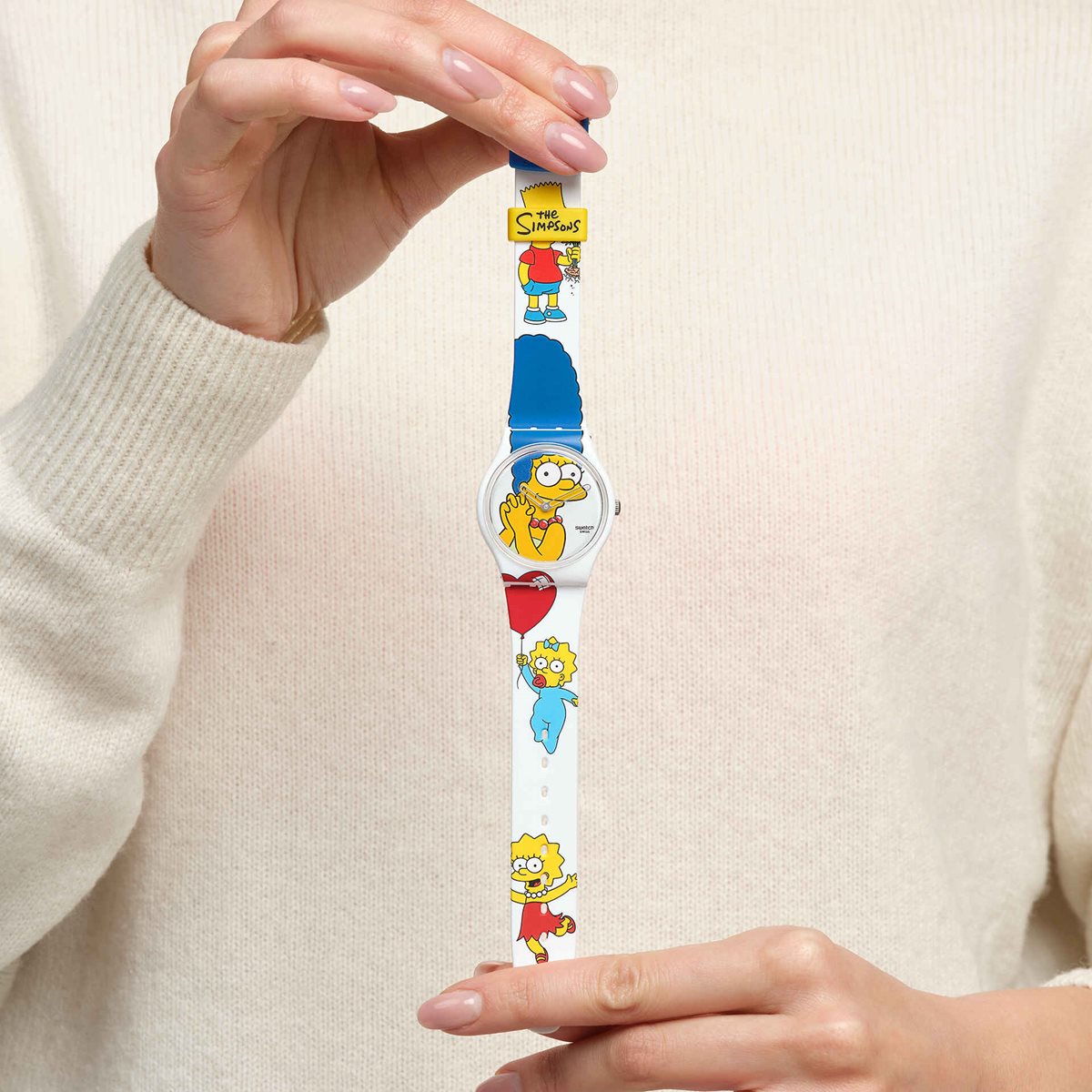 swatch スウォッチ BEST. MOM. EVER. ザ・シンプソンズ 腕時計 メンズ レディース オリジナルズ SO28Z116 THE SIMPSONS COLLECTION【2024 新作】