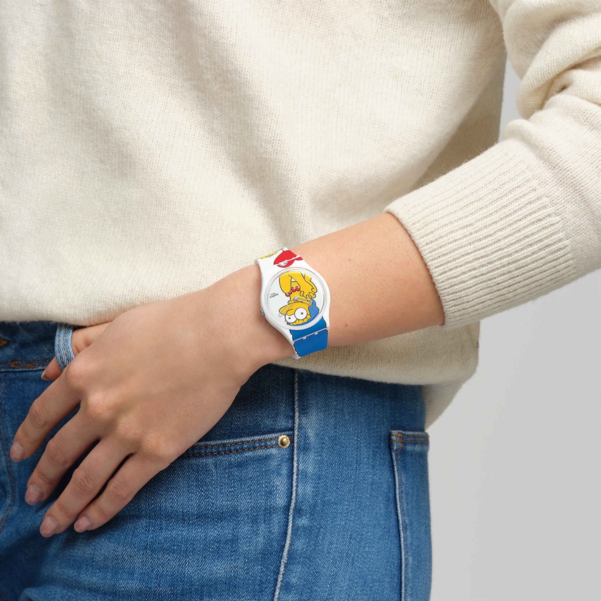 swatch スウォッチ BEST. MOM. EVER. ザ・シンプソンズ 腕時計 メンズ レディース オリジナルズ SO28Z116 THE SIMPSONS COLLECTION【2024 新作】