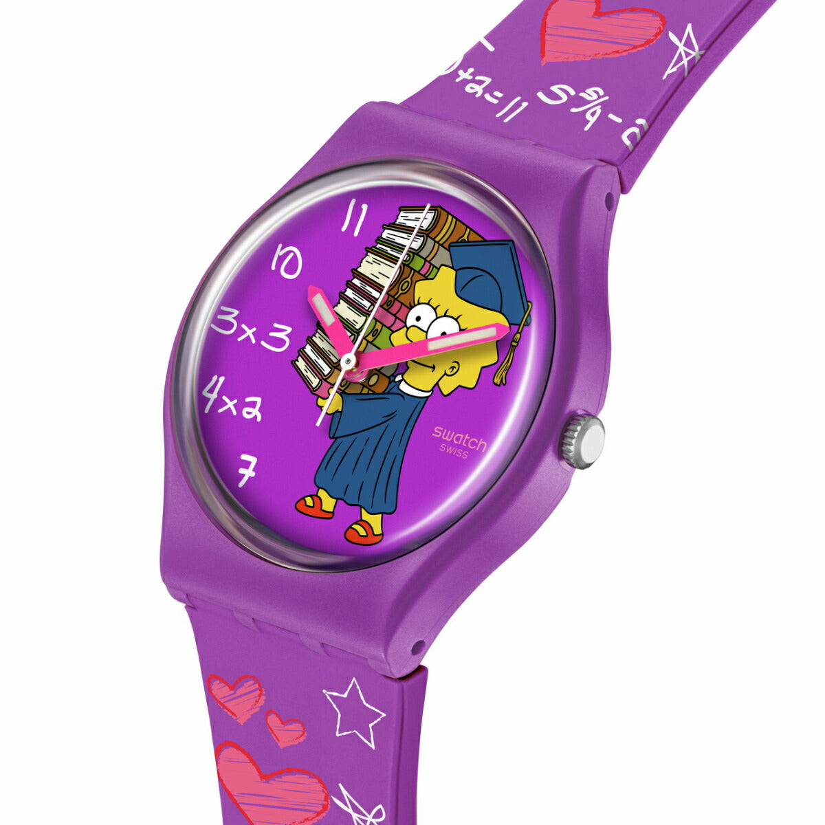 swatch スウォッチ ザ・シンプソンズ コラボモデル THE SIMPSIONS CLASS ACT 腕時計 メンズ レディース SO28Z118【2024 新作】