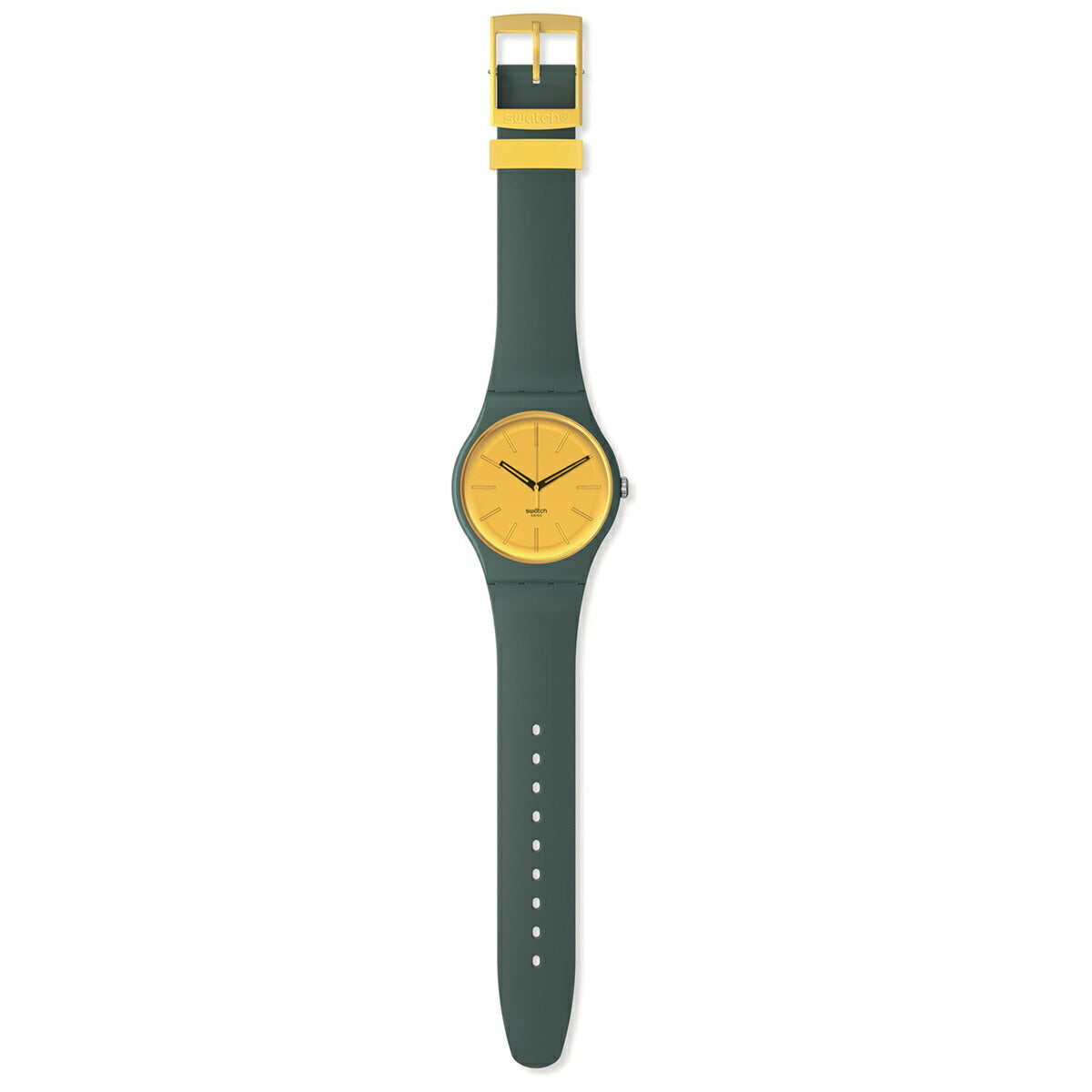 swatch スウォッチ 腕時計 メンズ レディース オリジナルズ ニュージェント バイオソース NEW GENT BIOSOURCED GOLD IN THE GARDEN SO29G103【2024 新作】