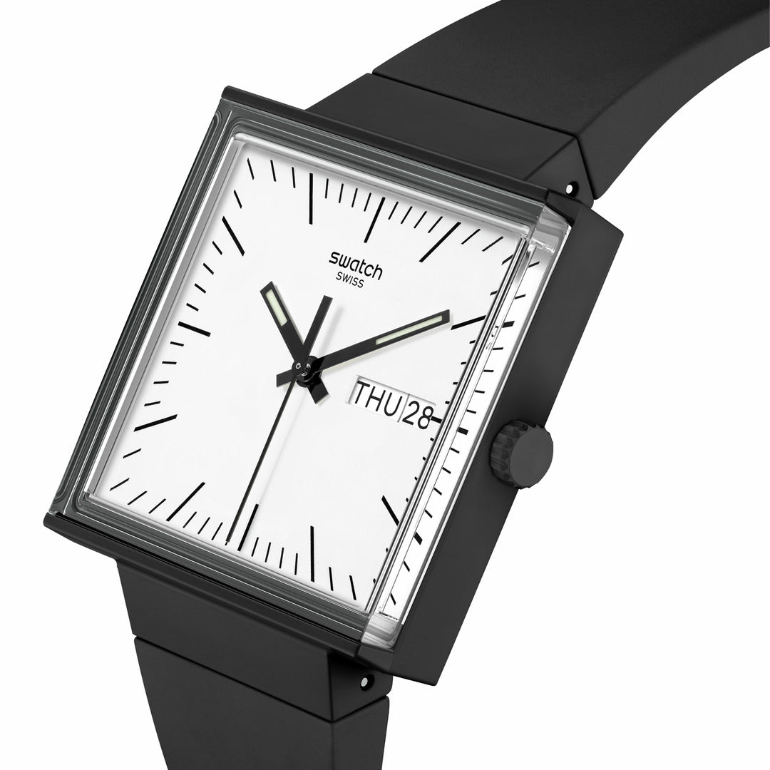 swatch スウォッチ WHAT IF...BLACK? 腕時計 メンズ レディース SO34B700 BIOCERAMIC WHAT IF? ブラック