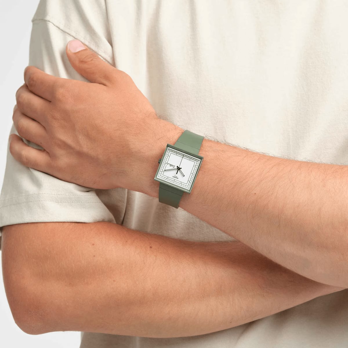 swatch スウォッチ WHAT IF...GREEN? 腕時計 メンズ レディース SO34G700 BIOCERAMIC WHAT IF? グリーン ホワイト