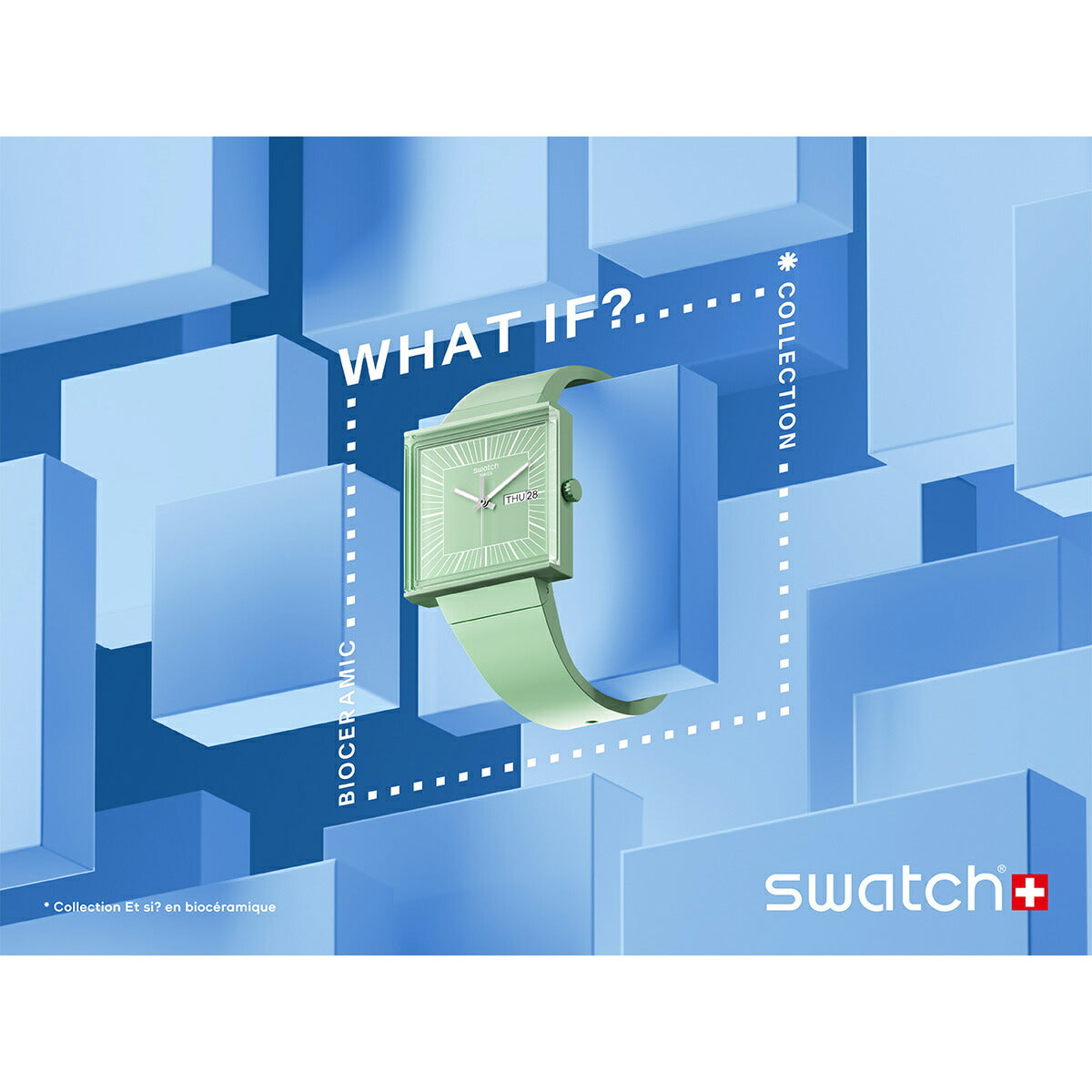 swatch スウォッチ 腕時計 メンズ レディース オリジナルズ バイオセラミック BIOCERAMIC WHAT IF...MINT? SO34G701【2024 新作】