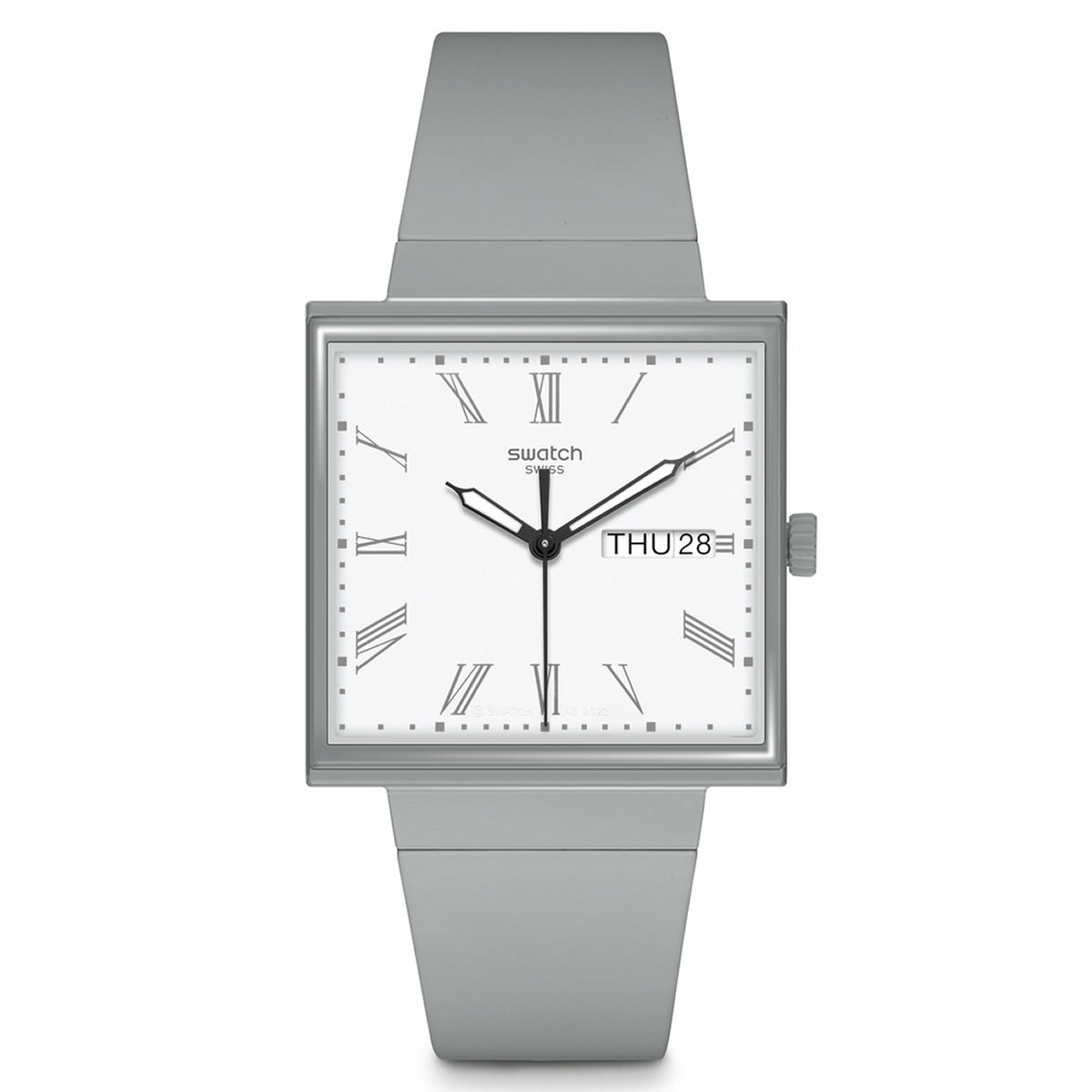 swatch スウォッチ WHAT IF...GRAY? 腕時計 メンズ レディース SO34M700 BIOCERAMIC WHAT IF? グレー ホワイト