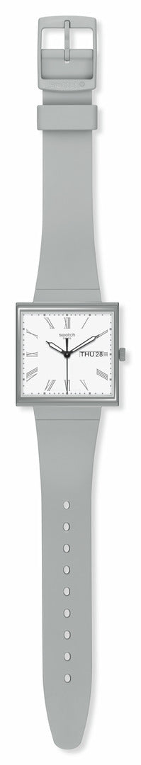 swatch スウォッチ WHAT IF...GRAY? 腕時計 メンズ レディース SO34M700 BIOCERAMIC WHAT IF? グレー ホワイト