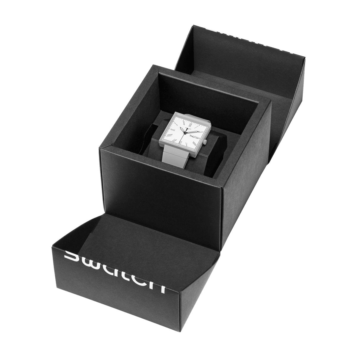 swatch スウォッチ WHAT IF...GRAY? 腕時計 メンズ レディース SO34M700 BIOCERAMIC WHAT IF? グレー ホワイト