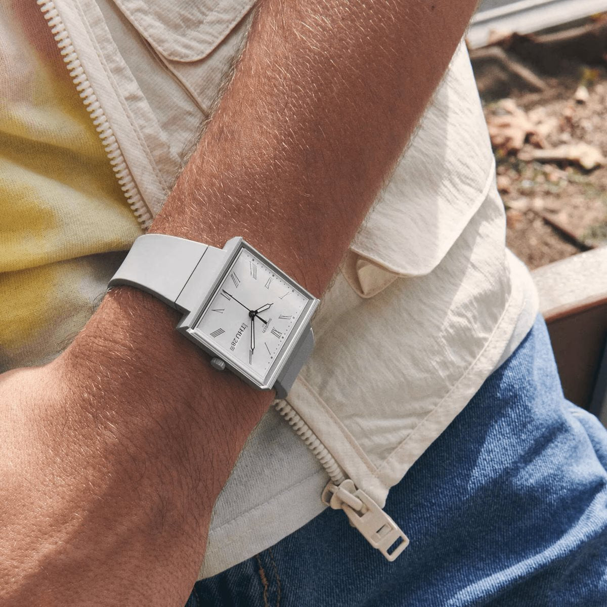 swatch スウォッチ WHAT IF...GRAY? 腕時計 メンズ レディース SO34M700 BIOCERAMIC WHAT IF? グレー ホワイト