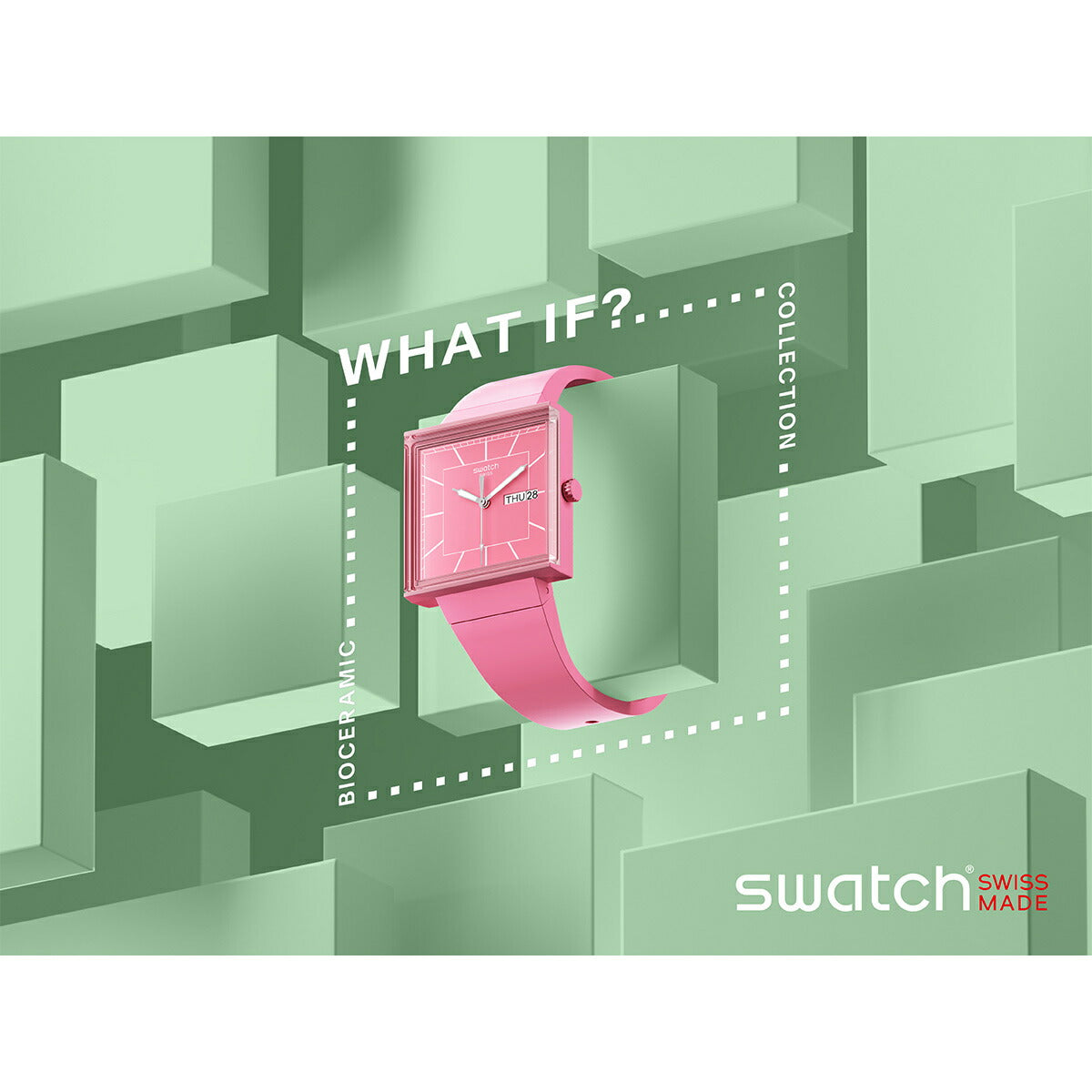 swatch スウォッチ 腕時計 メンズ レディース オリジナルズ バイオセラミック BIOCERAMIC WHAT IF...ROSE? SO34P700【2024 新作】
