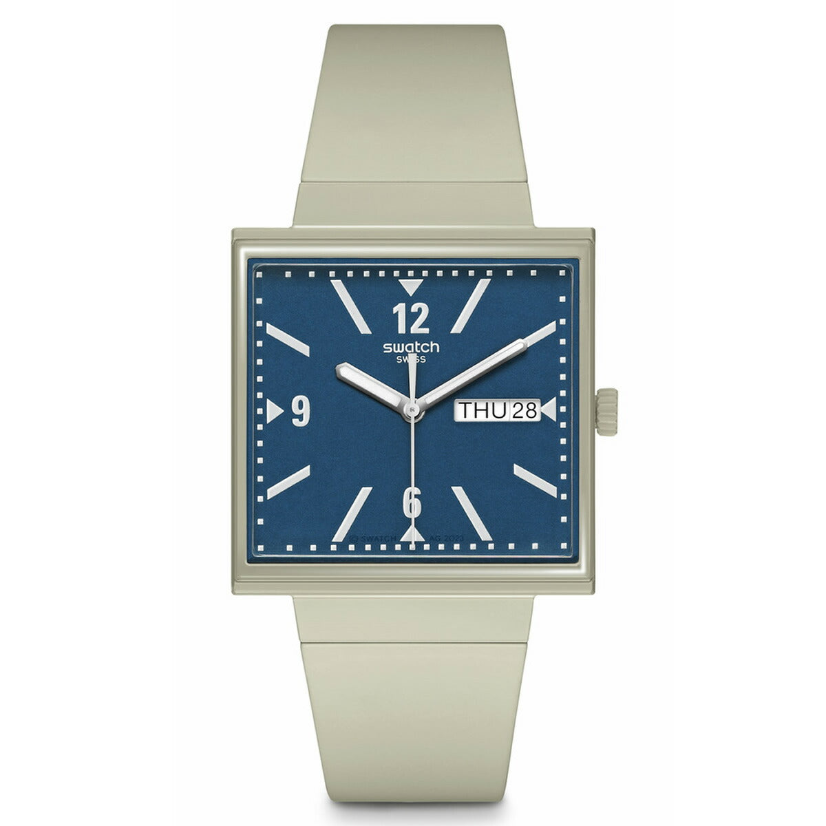 swatch スウォッチ WHAT IF...BEIGE? 腕時計 メンズ レディース SO34T700 BIOCERAMIC WHAT IF? ベージュ ブルー
